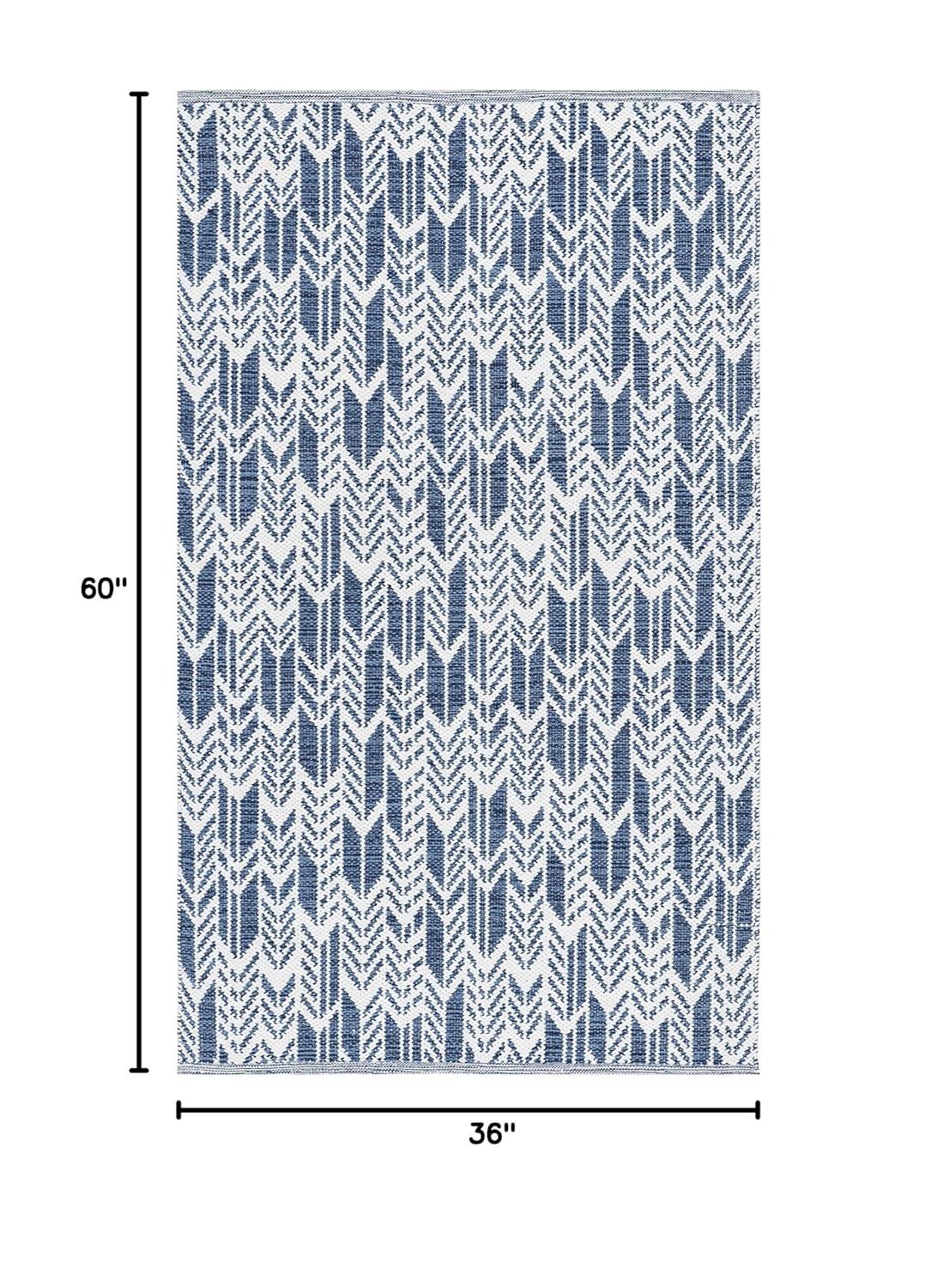 Montauk MTK609 Hand Woven Indoor Accent Rug - Navy/Ivory - 3'x5' - Safavieh