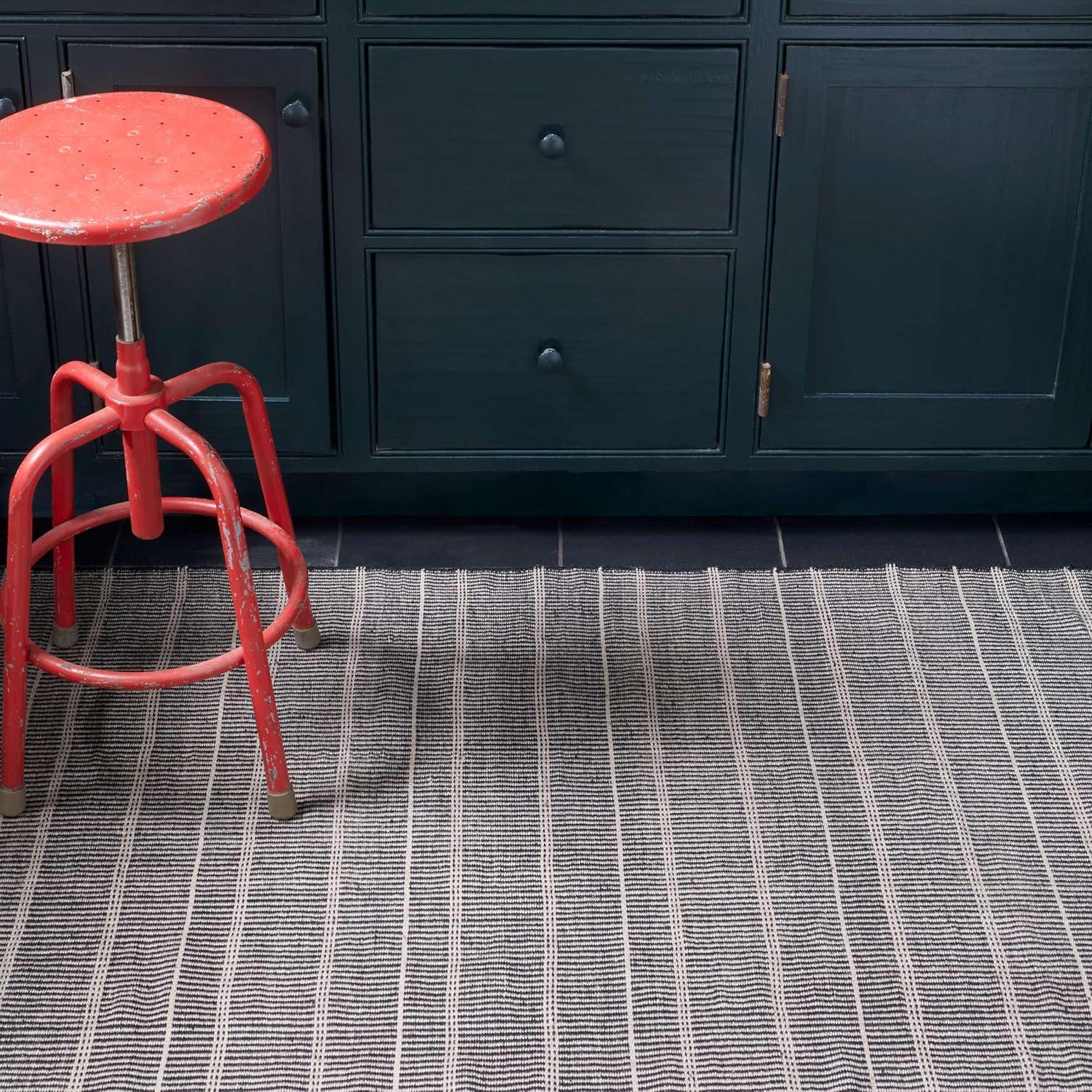 Samson Black Handwoven Indoor/Outdoor Rug