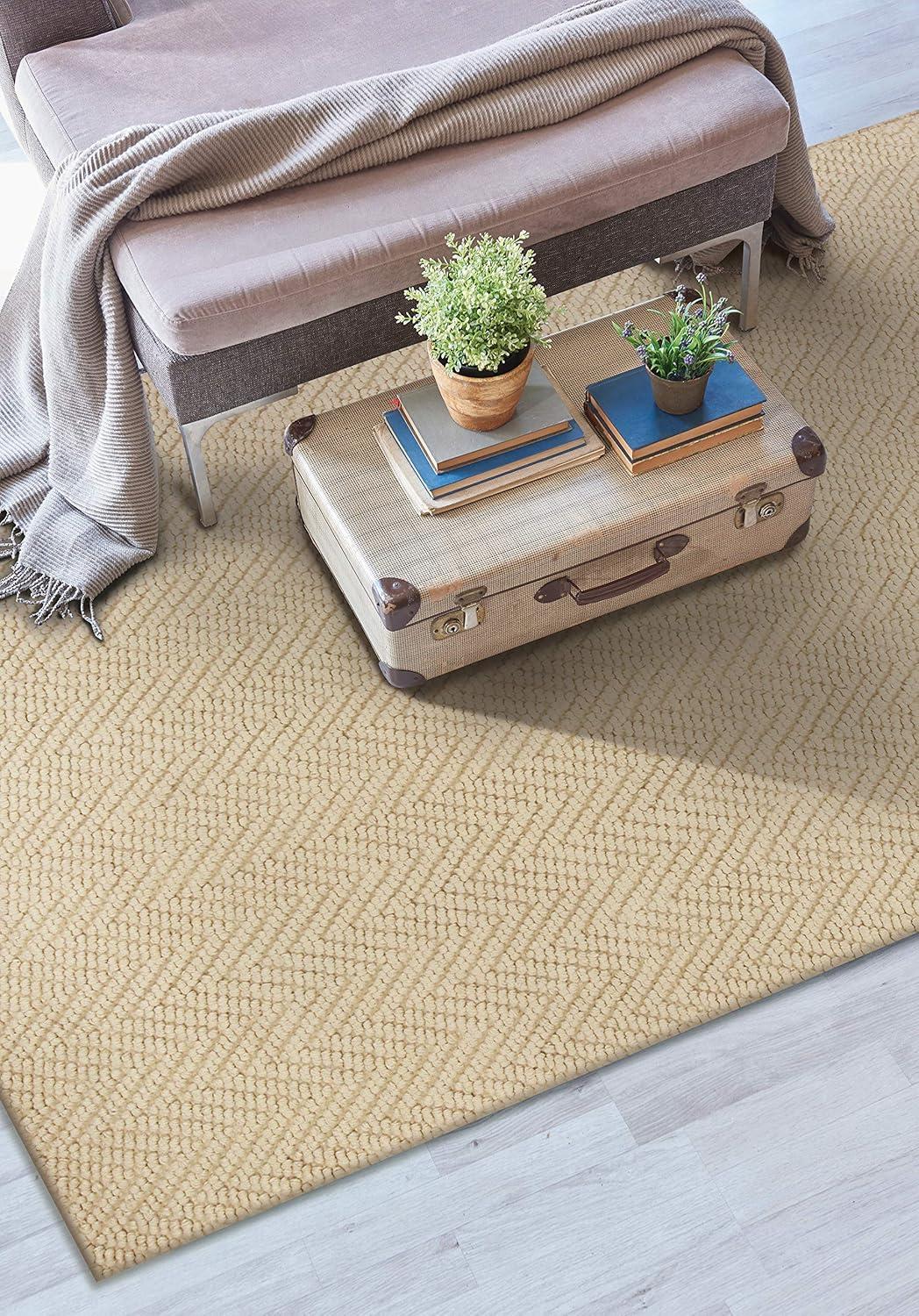 Radford Handmade Hand-Woven Flatweave Jute Ivory Area Rug