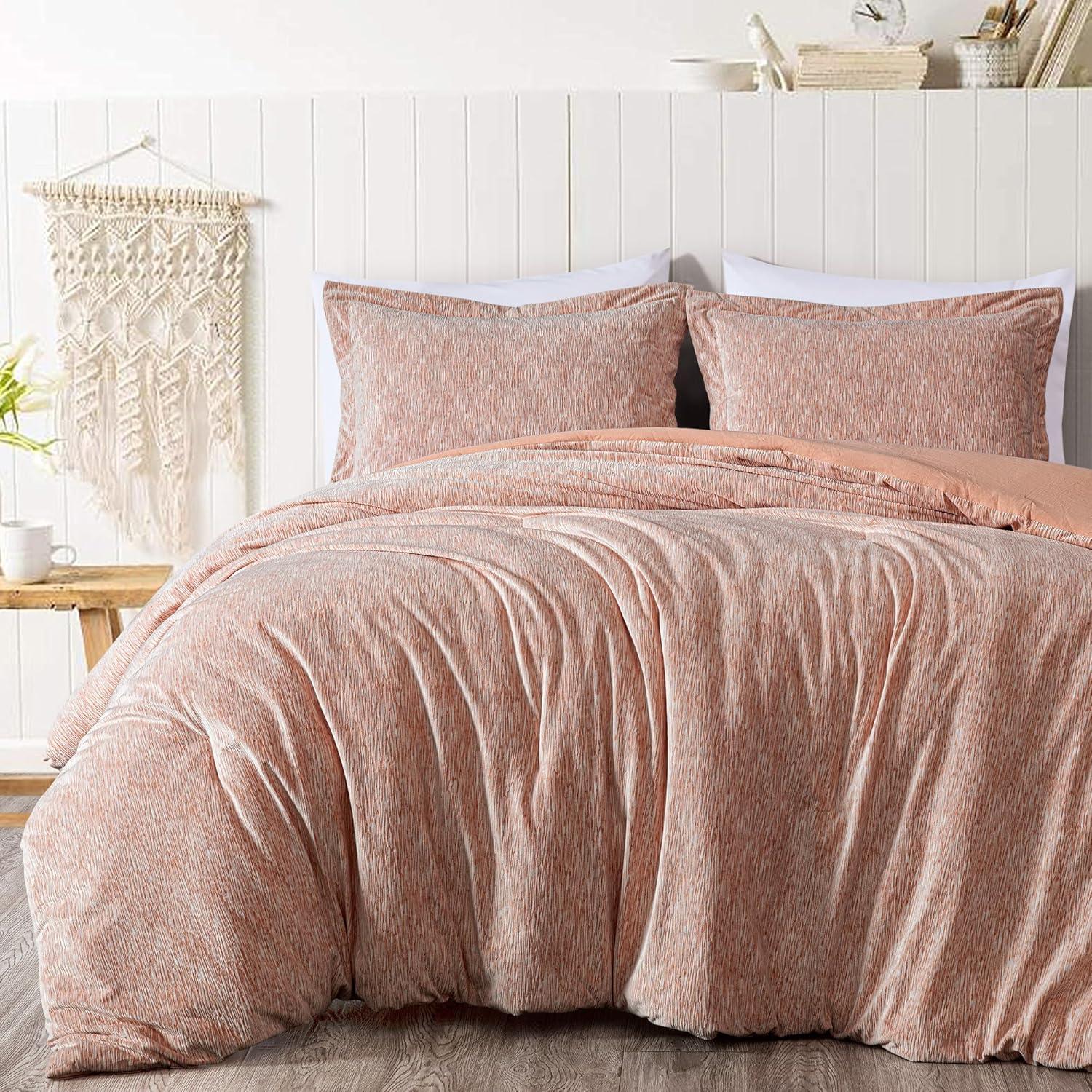 King Orange Velvet Reversible Comforter Set