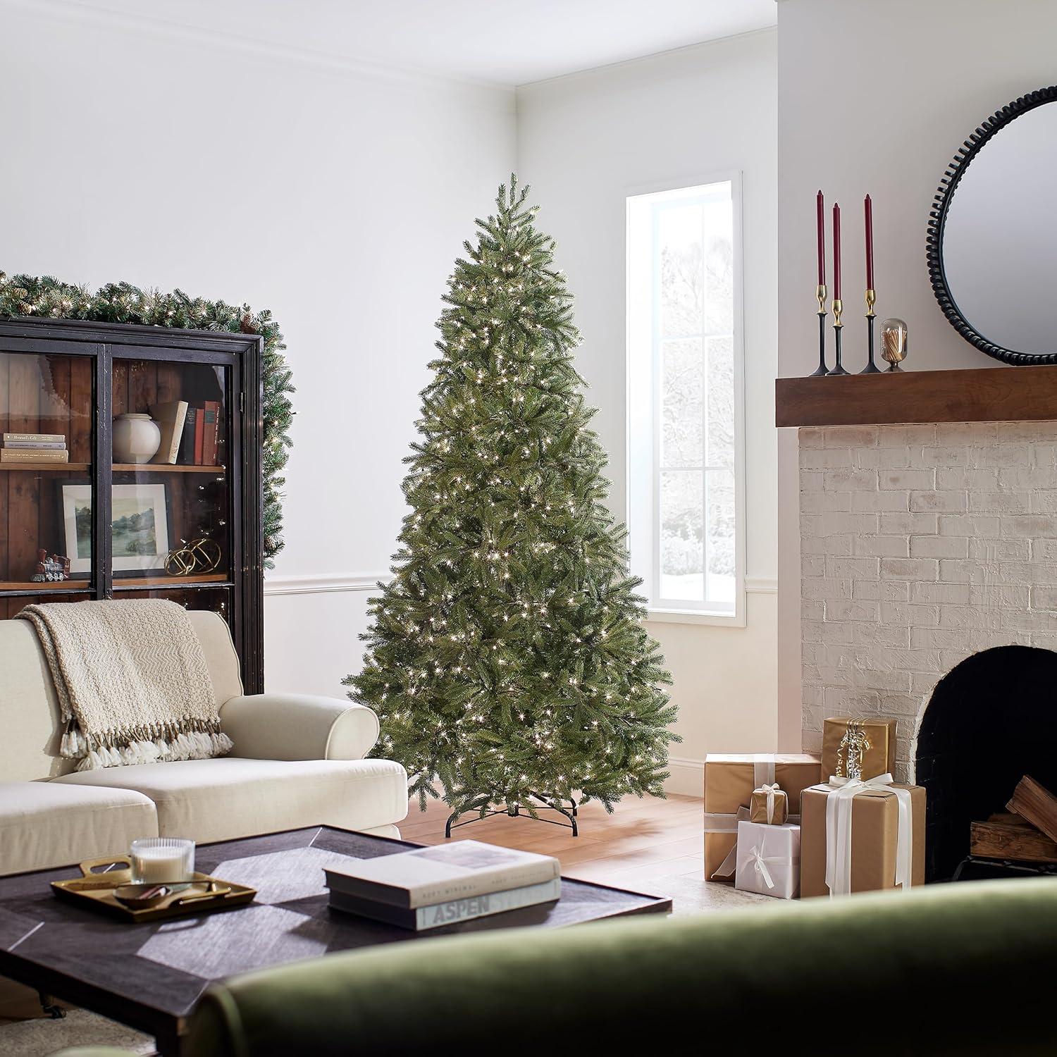 7.5ft Pre-lit Full Jersey Frasier Fir Artificial Christmas Tree Clear Lights - National Tree Company