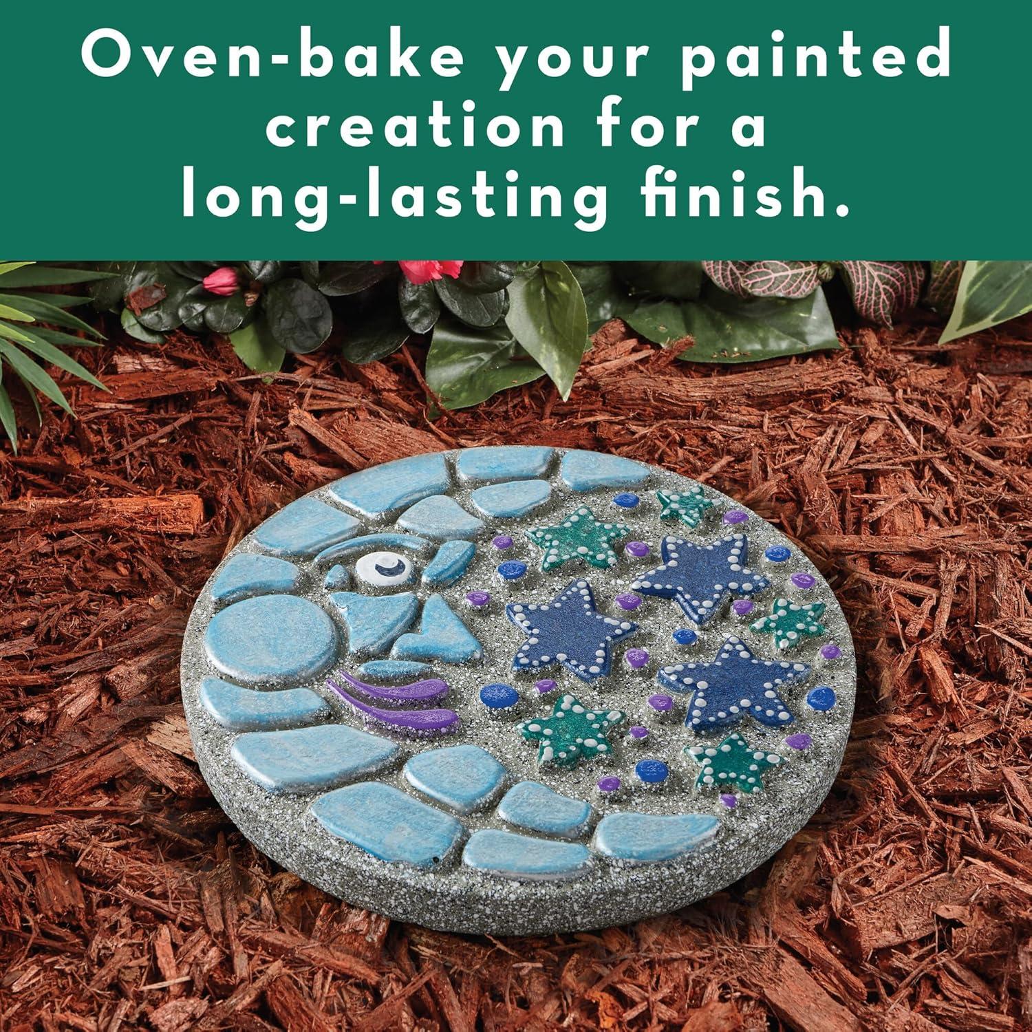 MindWare Paint Your Own Stepping Stone: Moon And Stars - Creative Activities -14 Pieces