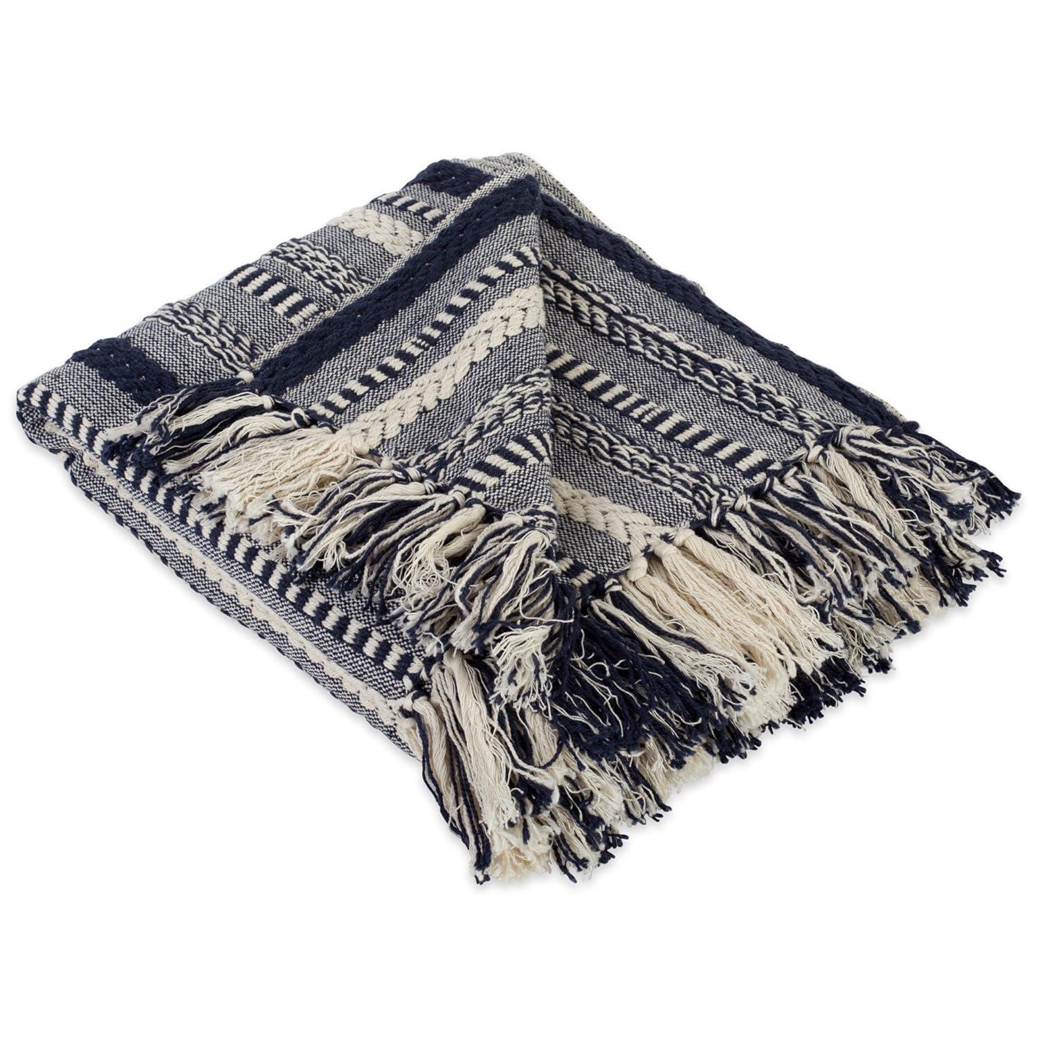 Design Imports Hand Woven Throw Blanket