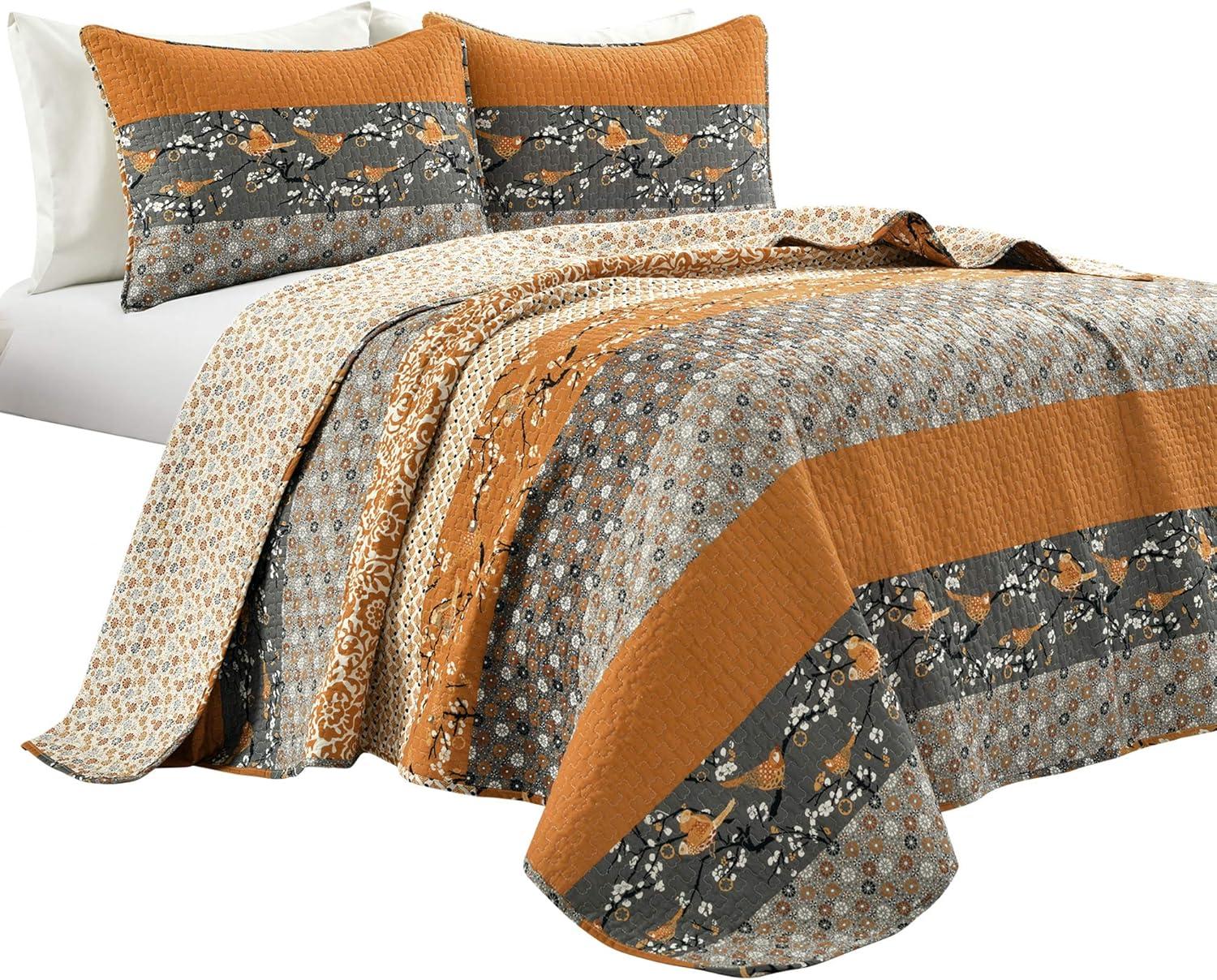 Royal Empire Cotton Reversible 3 Piece Quilt Set