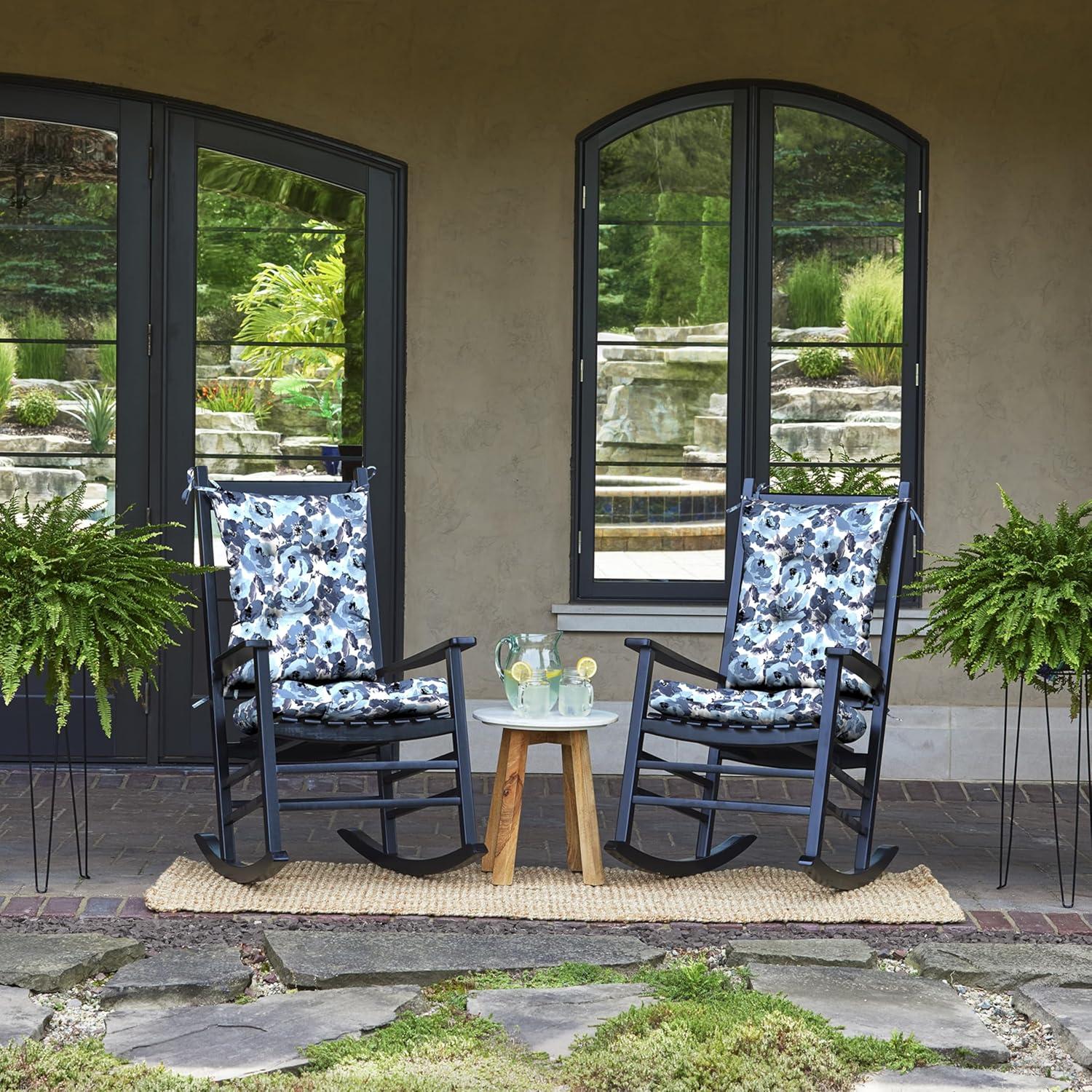 ARDEN Arden Plush Indoor/Outdoor Rocking Chair Cushion Set, 18 x 20