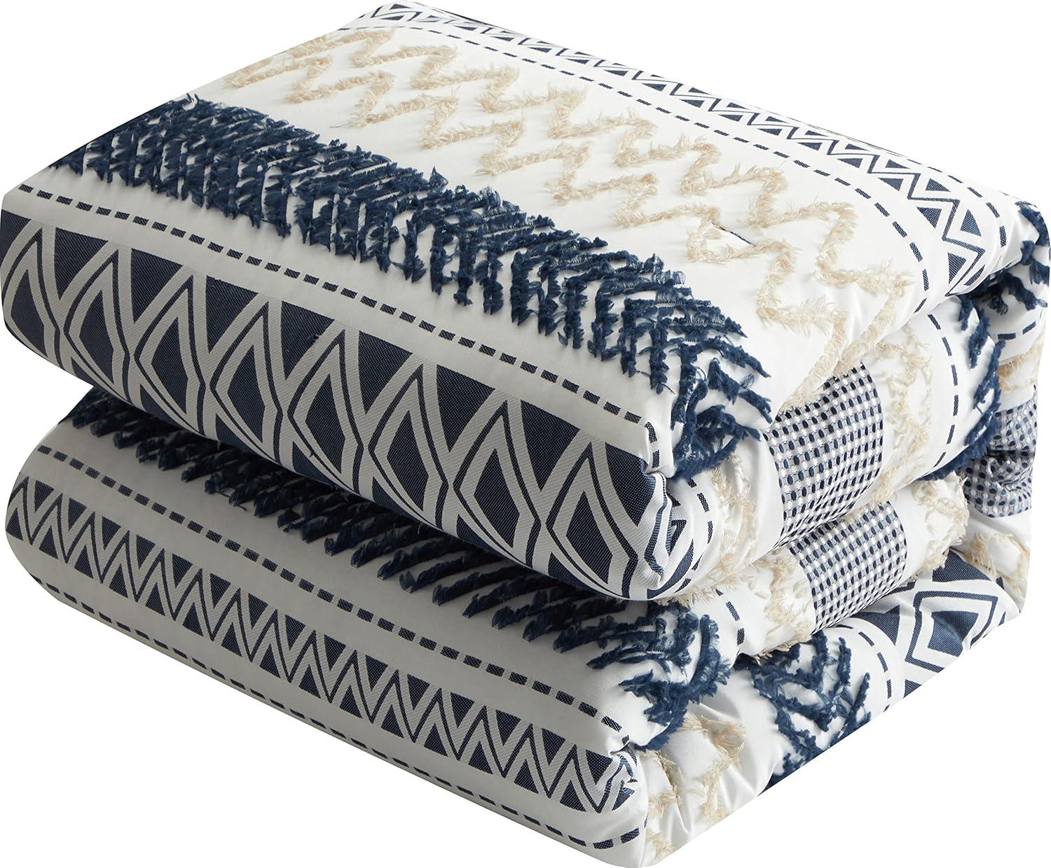 Nanshing America, Inc Ivanna 7 Piece Geometric Comforter Set