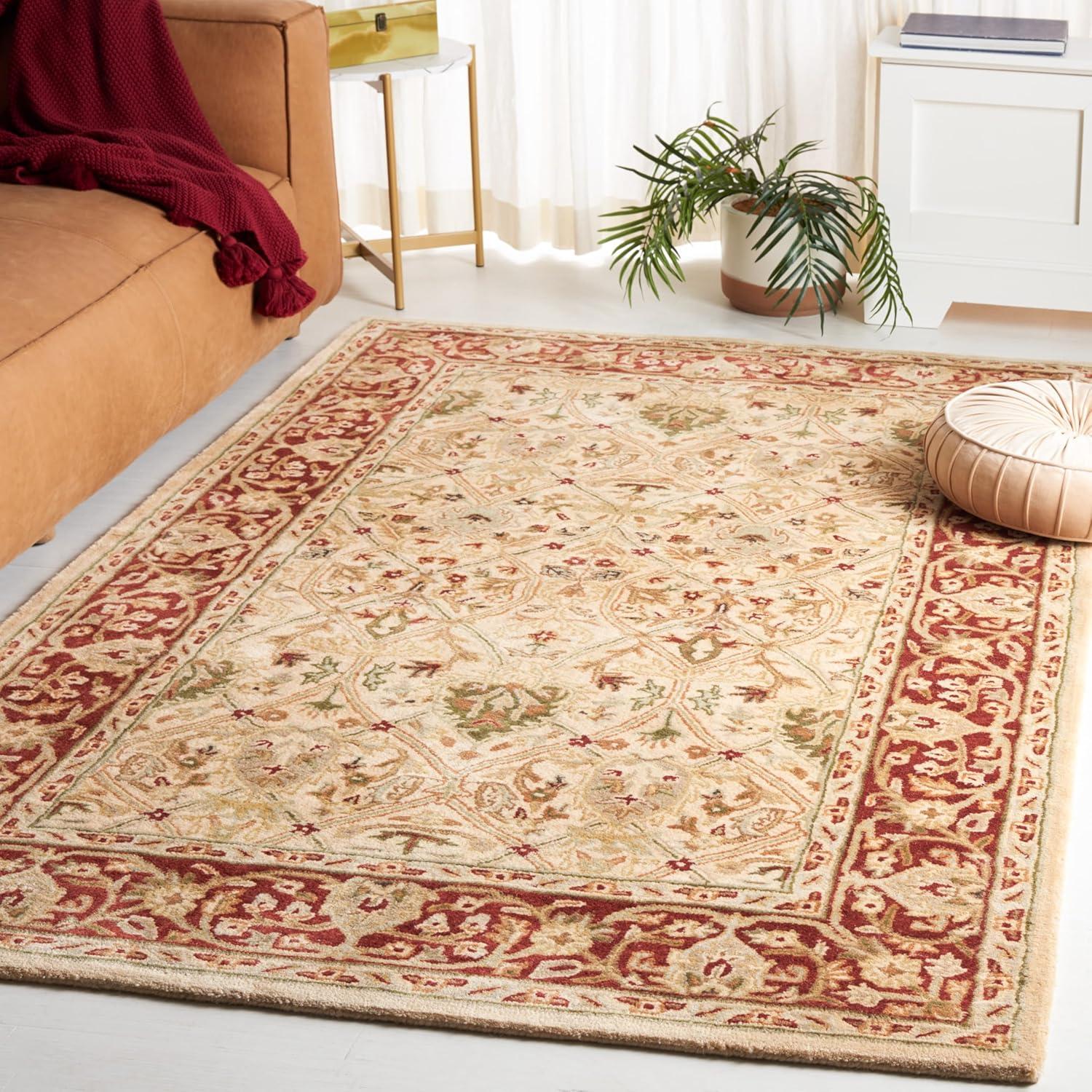 Persian Legend PL819 Hand Tufted Rectangle Traditional Area Rug - Ivory/Rust - 6' X 9' - Safavieh.