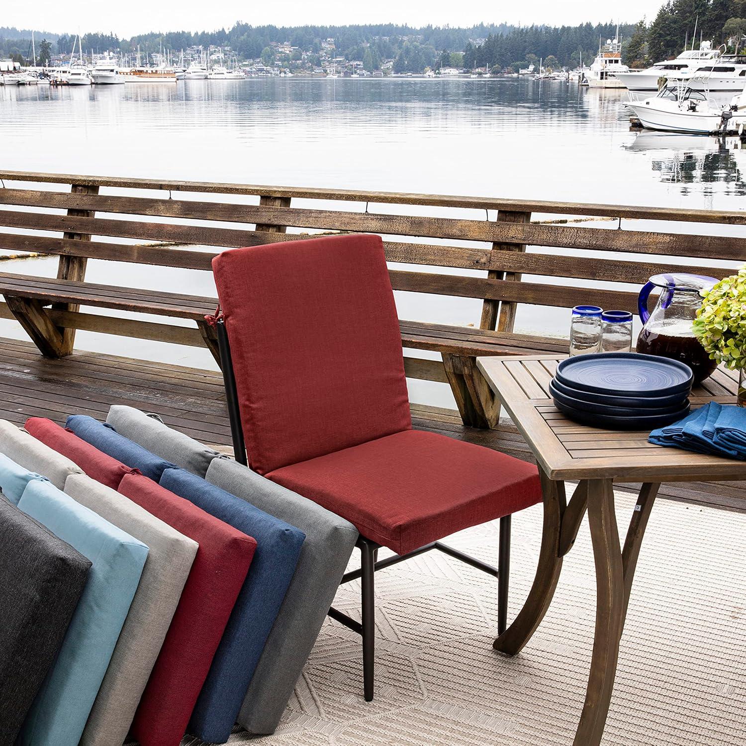 Arden Oceantex Outdoor Chair Cushion 20 x 20, Nautical Red