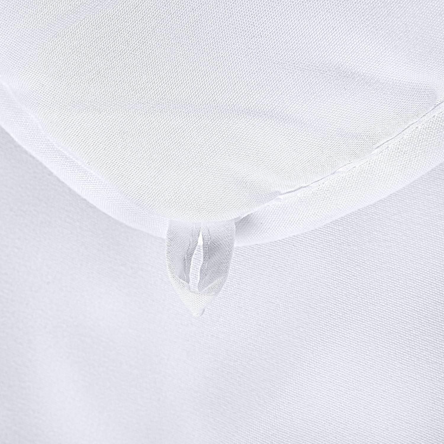 Comforter Full White All Season Down Alternative, Cooling Quilted Duvet Insert, Bed Comforter with Corner Tabs, Washable Hypoallergenic Reversible Quilt