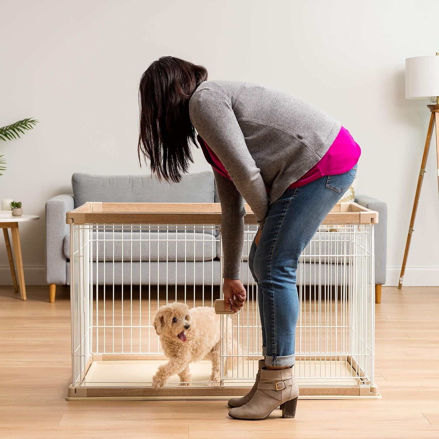 IRIS USA Wire Open Dog Crate Pet Playpen