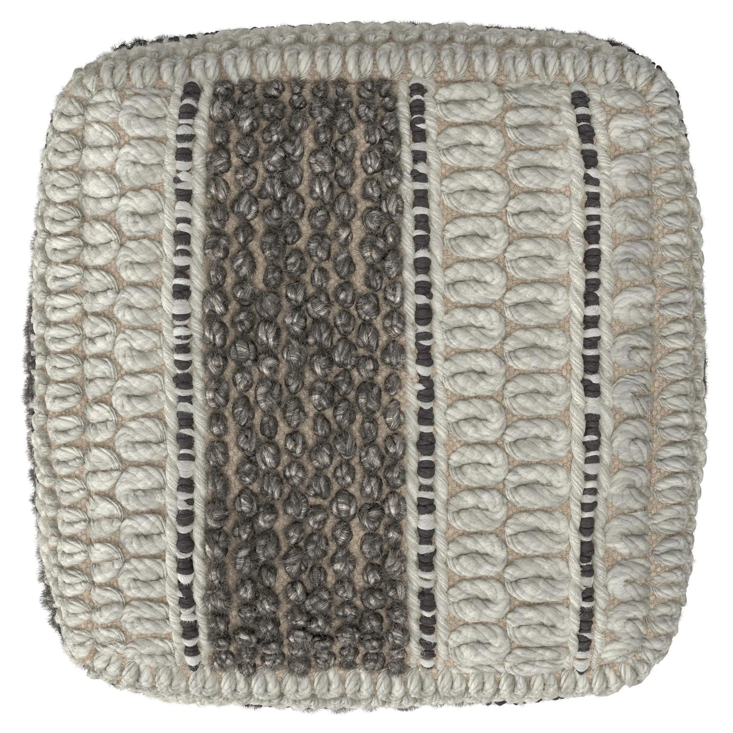 Simpli Home Grady Upholstered Pouf