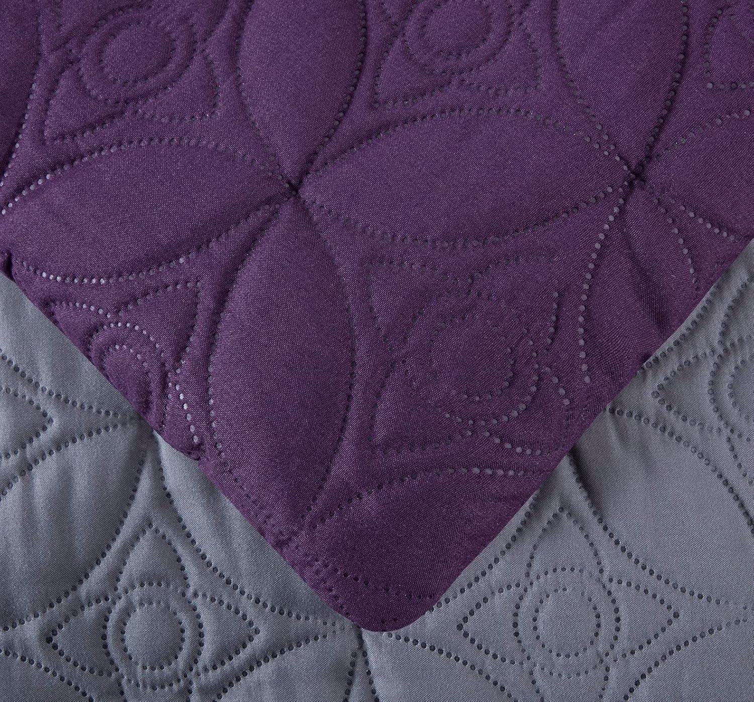 Chezmoi Collection Upland Patchwork 7 Piece Comforter Set