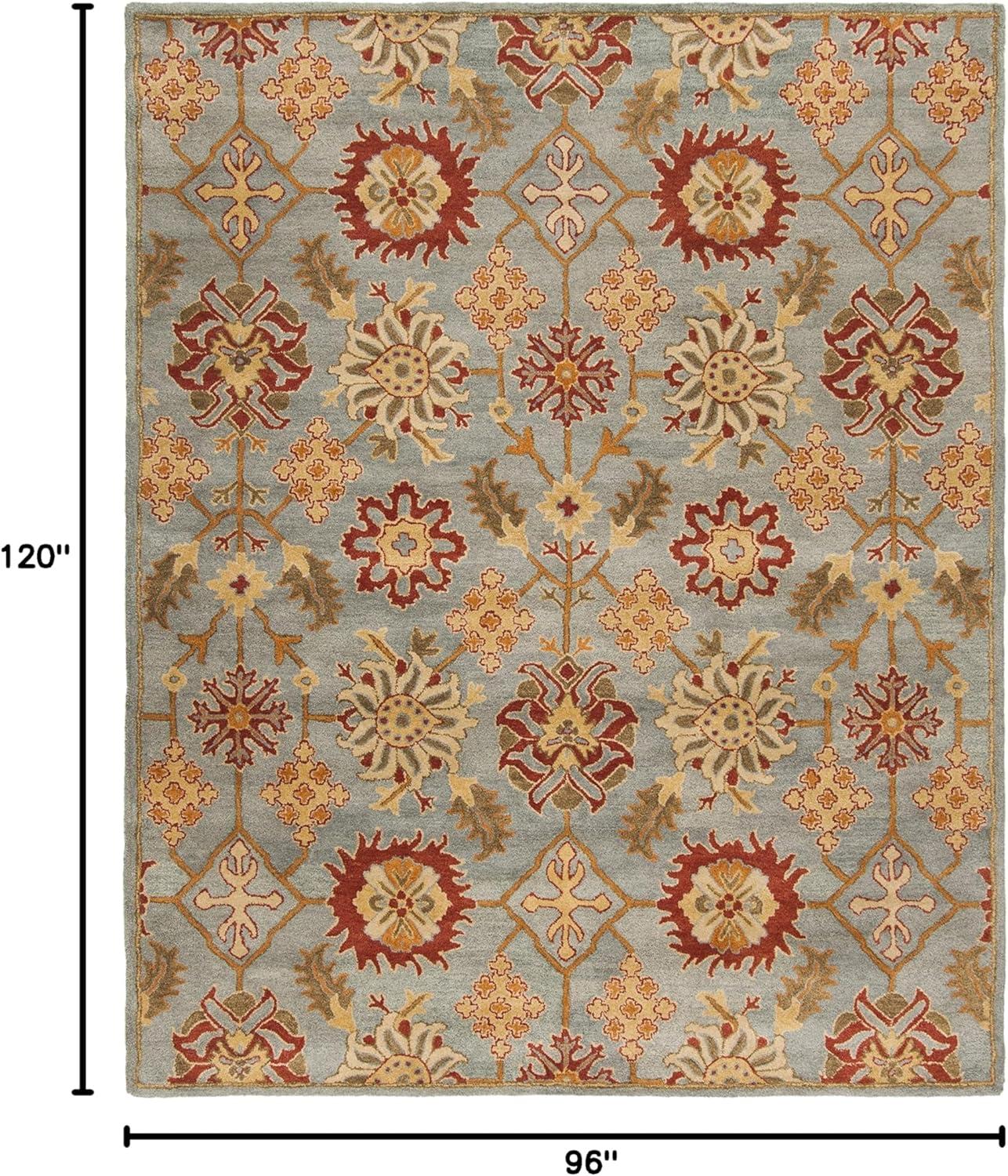 Heritage HG420 Hand Tufted Area Rug - Charcoal/Multi - 8'x10' - Safavieh.