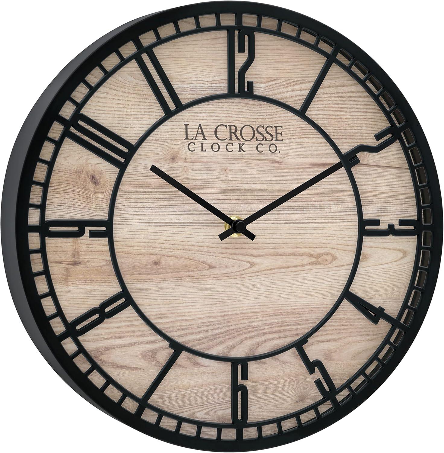 La Crosse Technology 11.5" Quartz Floating Dial Wall Clock