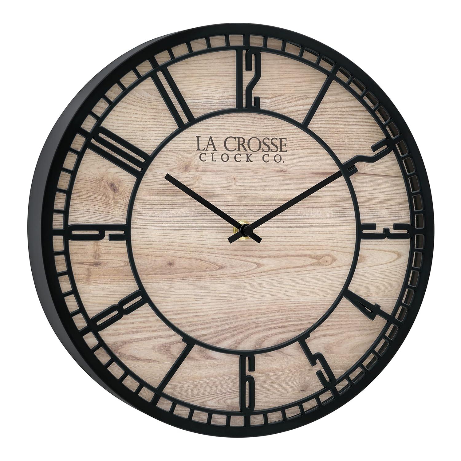 La Crosse Technology 11.5" Quartz Floating Dial Wall Clock