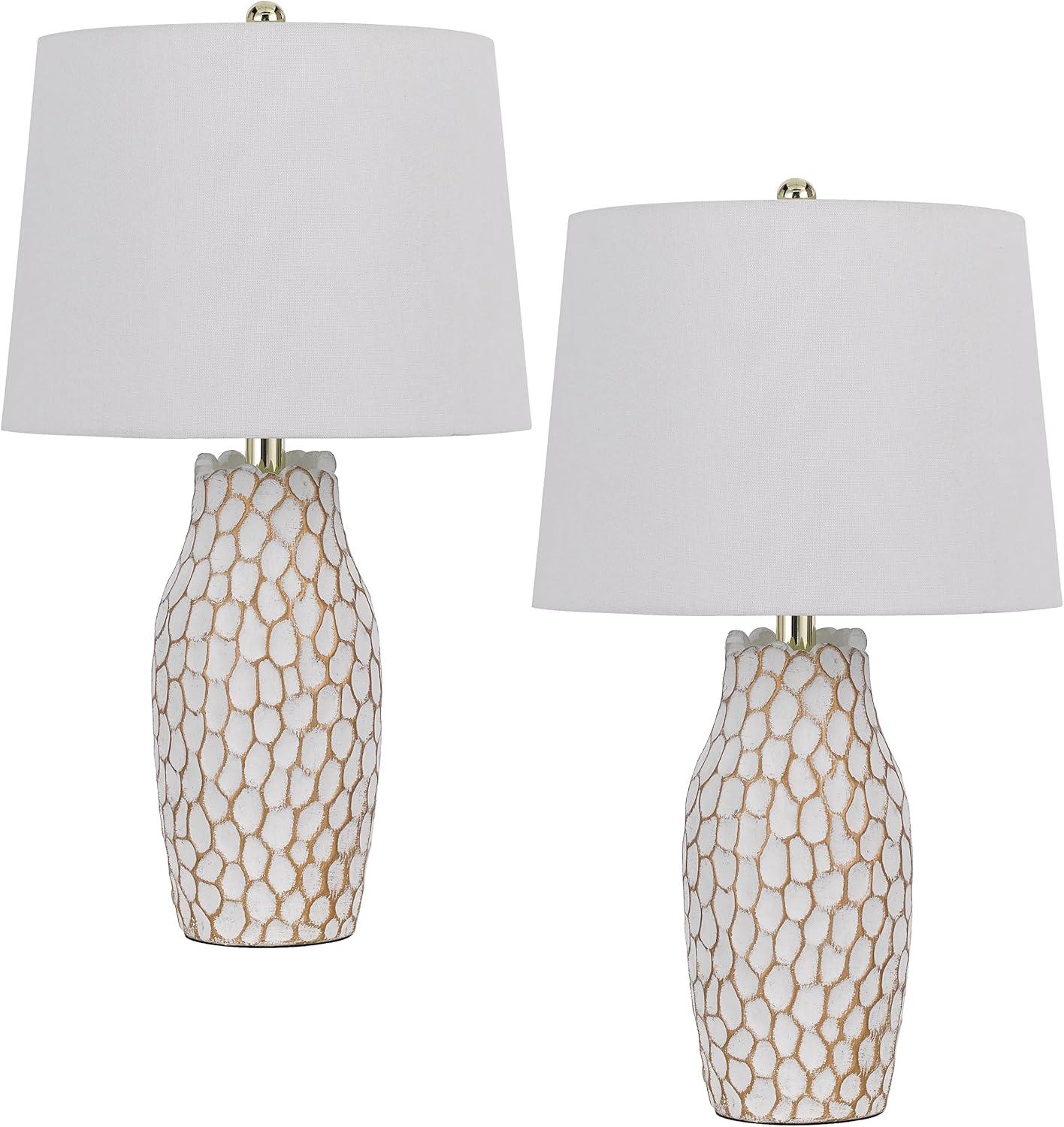 Cal Lighting 100W Elmira Ceramic Table Lamp. Priced And Sold As Pairs