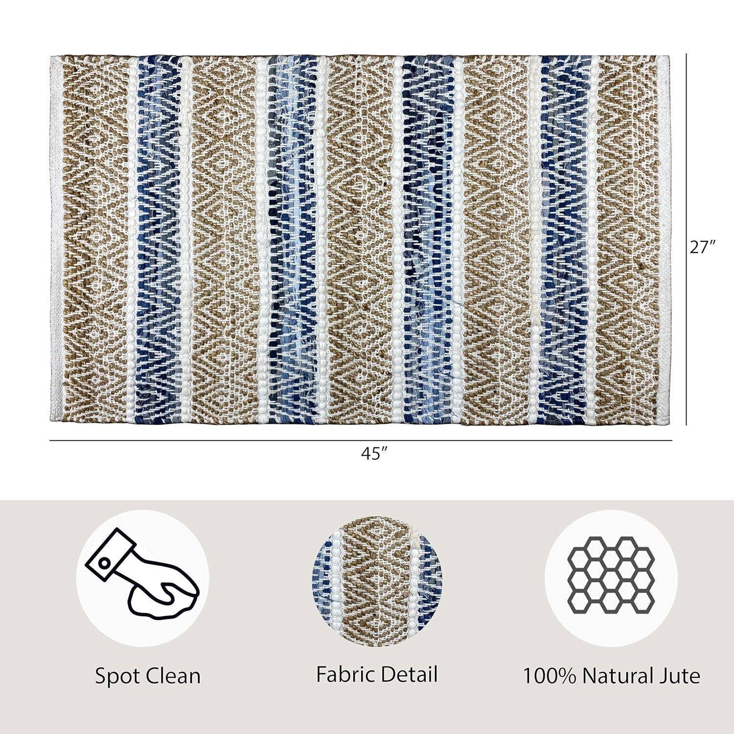 Bridgette Easy-Care Stain-Resistant Stripe Cotton Accent Rug 24" x 36"
