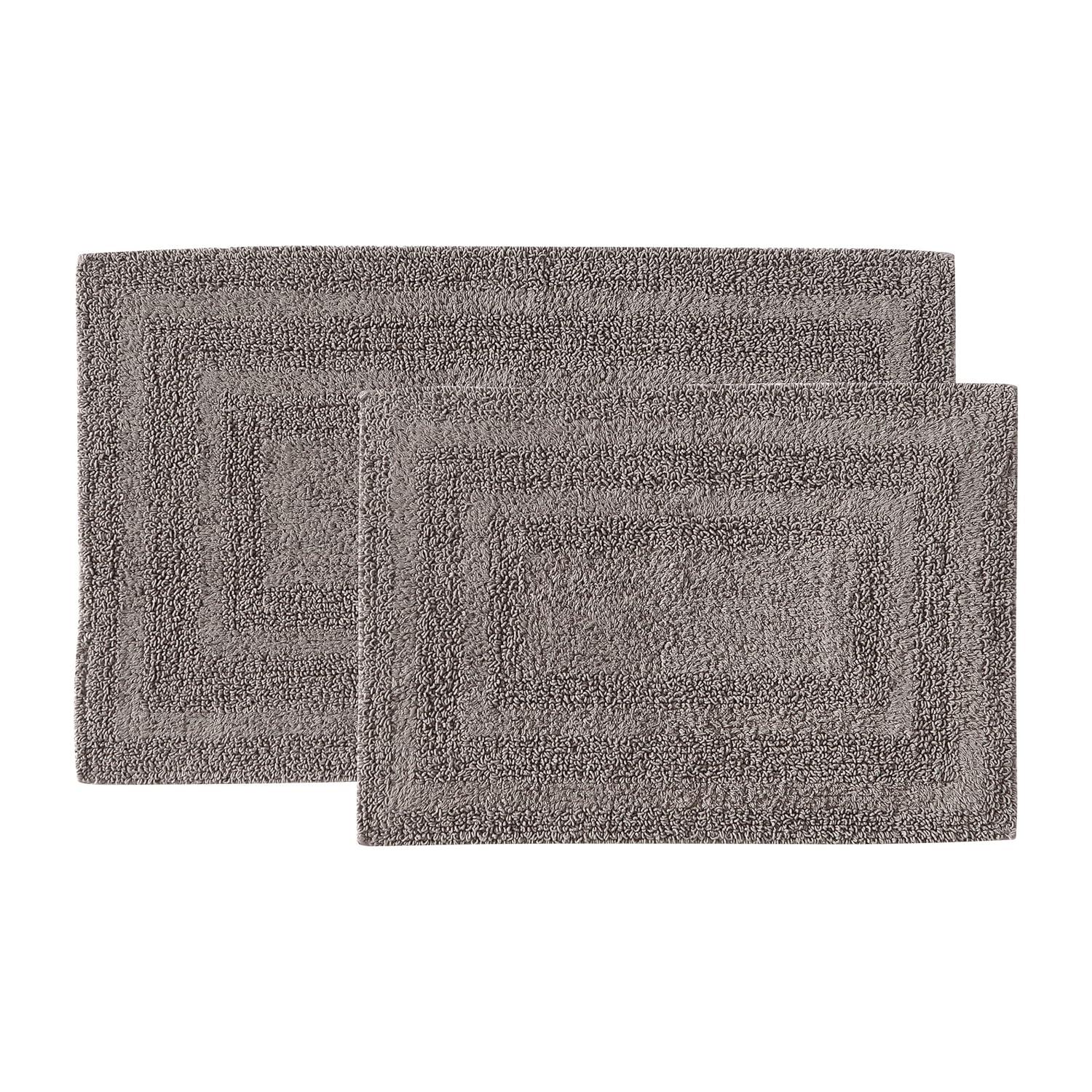 Eddie Bauer Logan Mushroom Beige Cotton Tufted Bath Rug Set