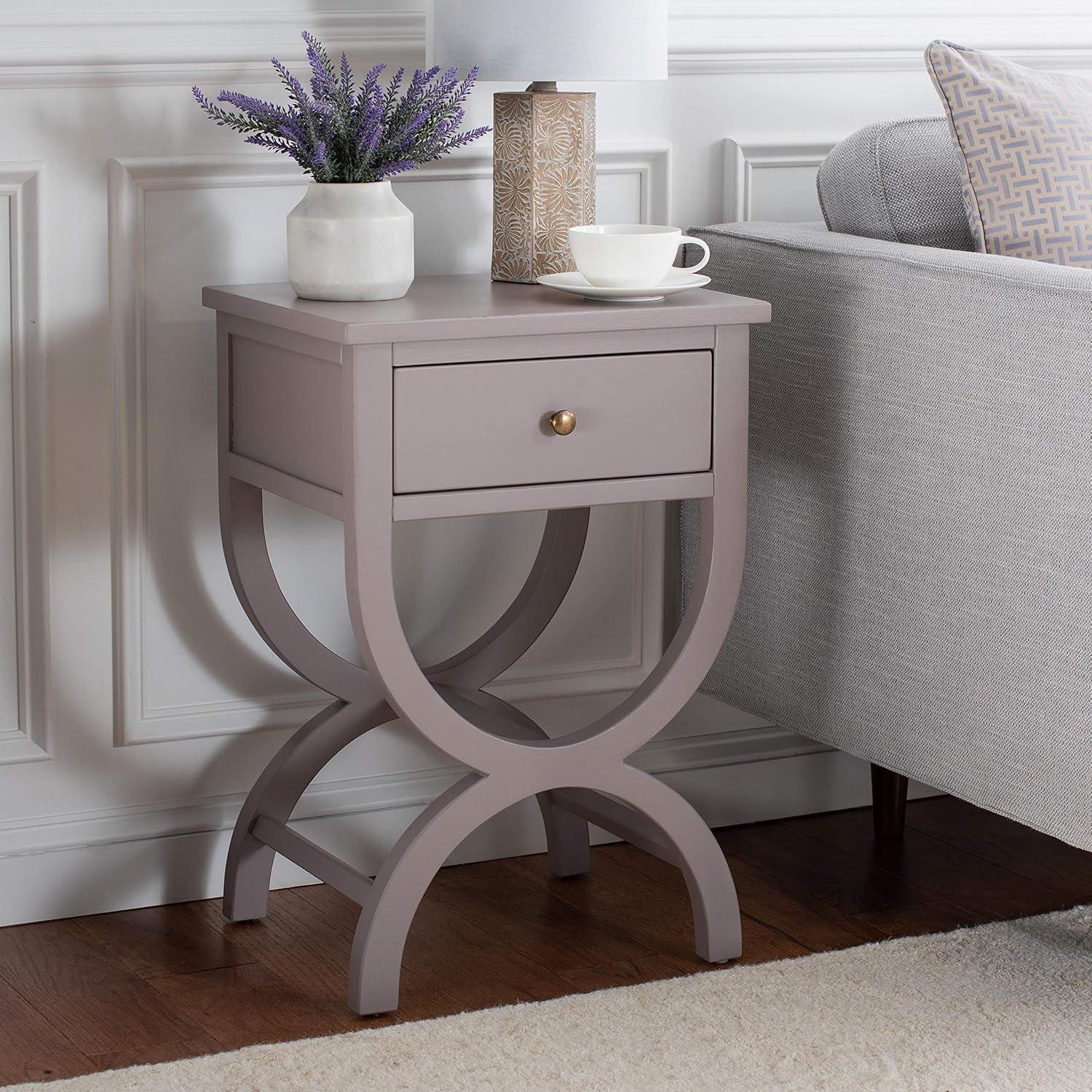 Floris End Table With Storage