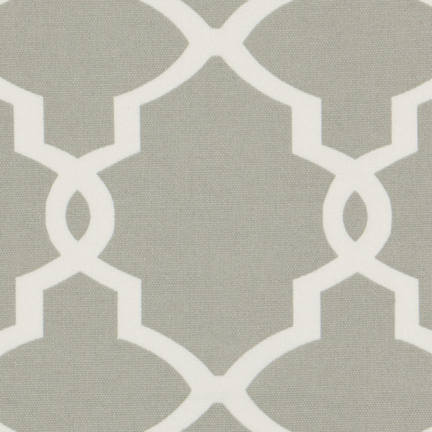 Ellery Homestyles Pairs to Go Vickery Printed Trellis Rod Pocket Window Curtain Panel Pair, 2 Pack Grey 56x84 84 Inches