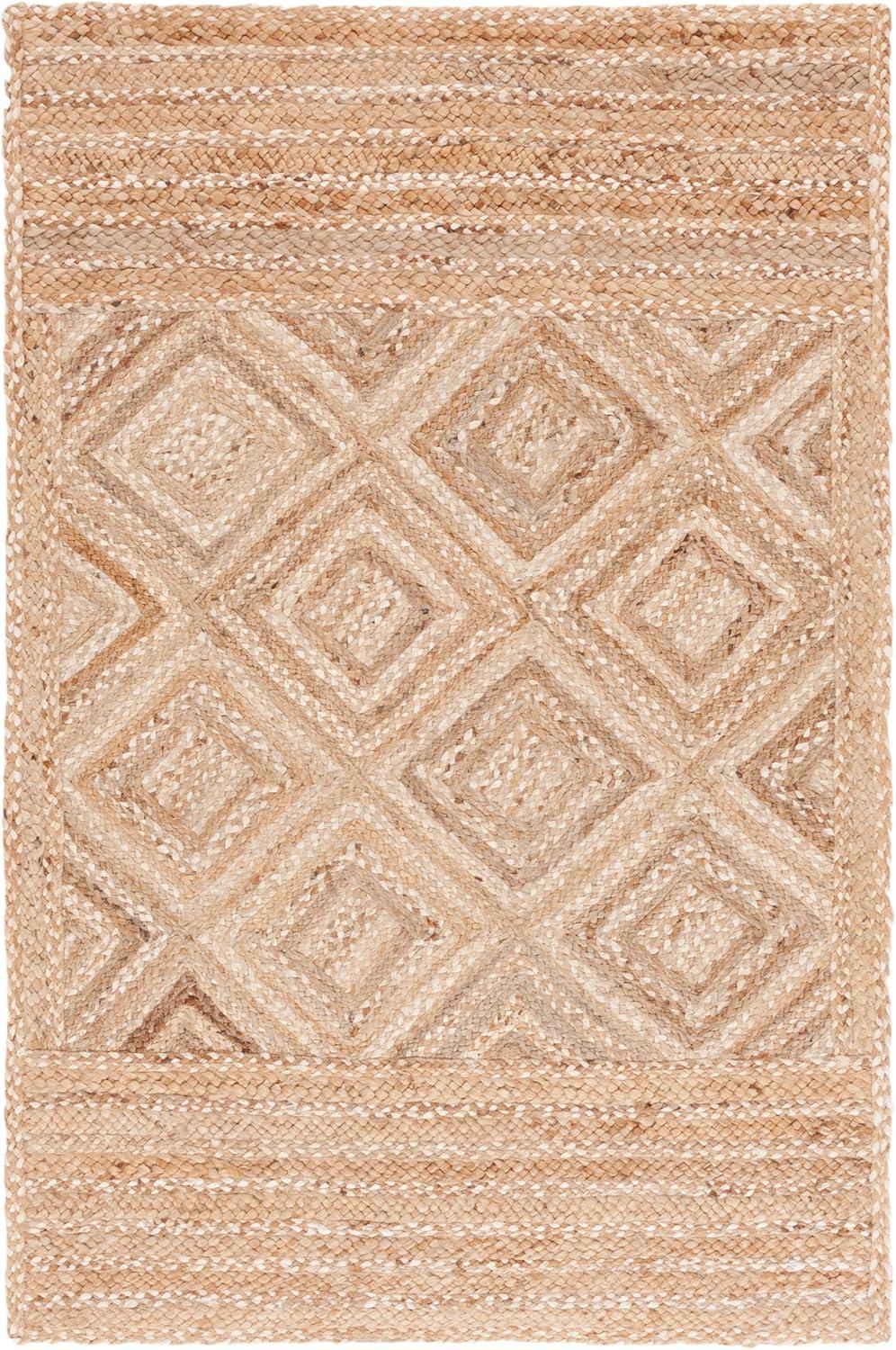Natural Fiber NF925 Hand Woven Indoor Area Rug - Natural - 5'x8' - Safavieh.