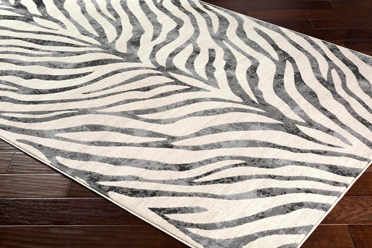 Mark & Day Vossen 5'3"x7'3" Rectangle Woven Indoor and Outdoor Area Rugs Medium Gray