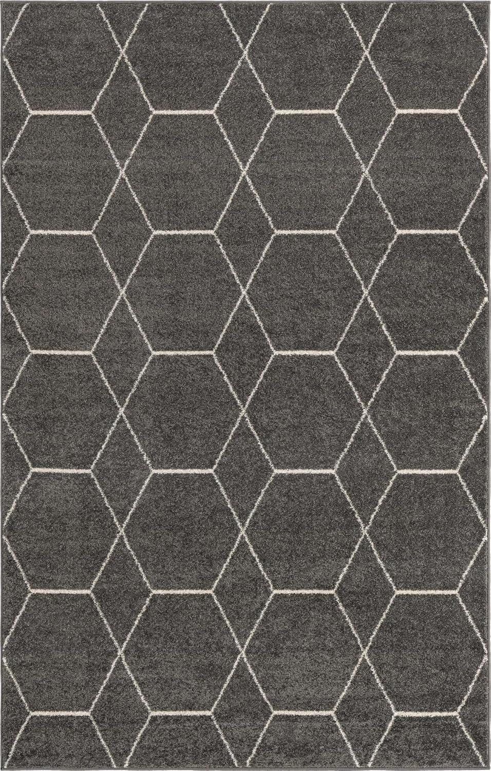 Unique Loom Trellis Frieze Geometric Trellis Indoor Woven Area Rug