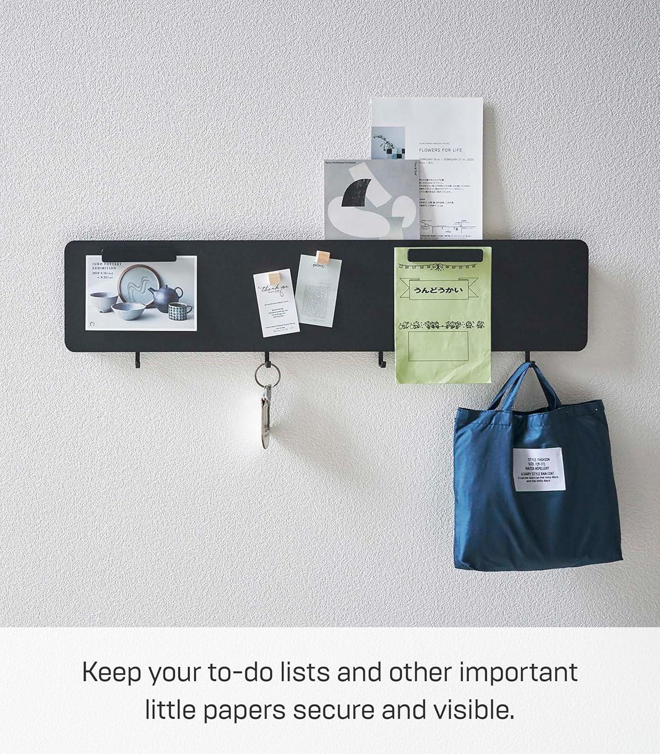 Wall Storage Organizer with Key Hooks