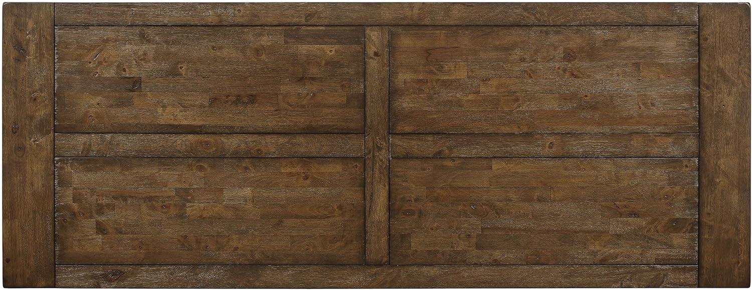 Coaster Company Coleman 83.75 in Rectangle Dining Table, Golden Brown
