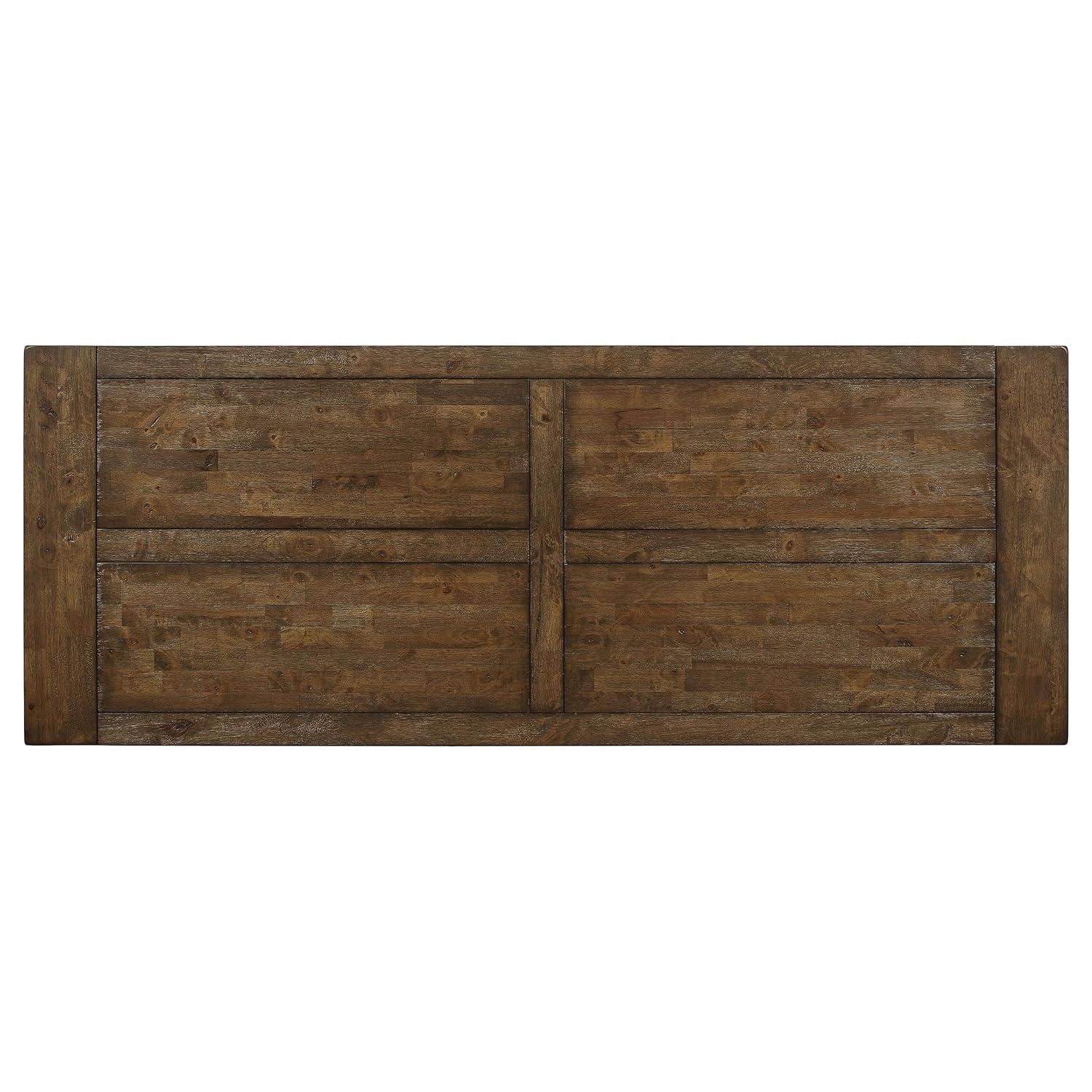 Coaster Company Coleman 83.75 in Rectangle Dining Table, Golden Brown