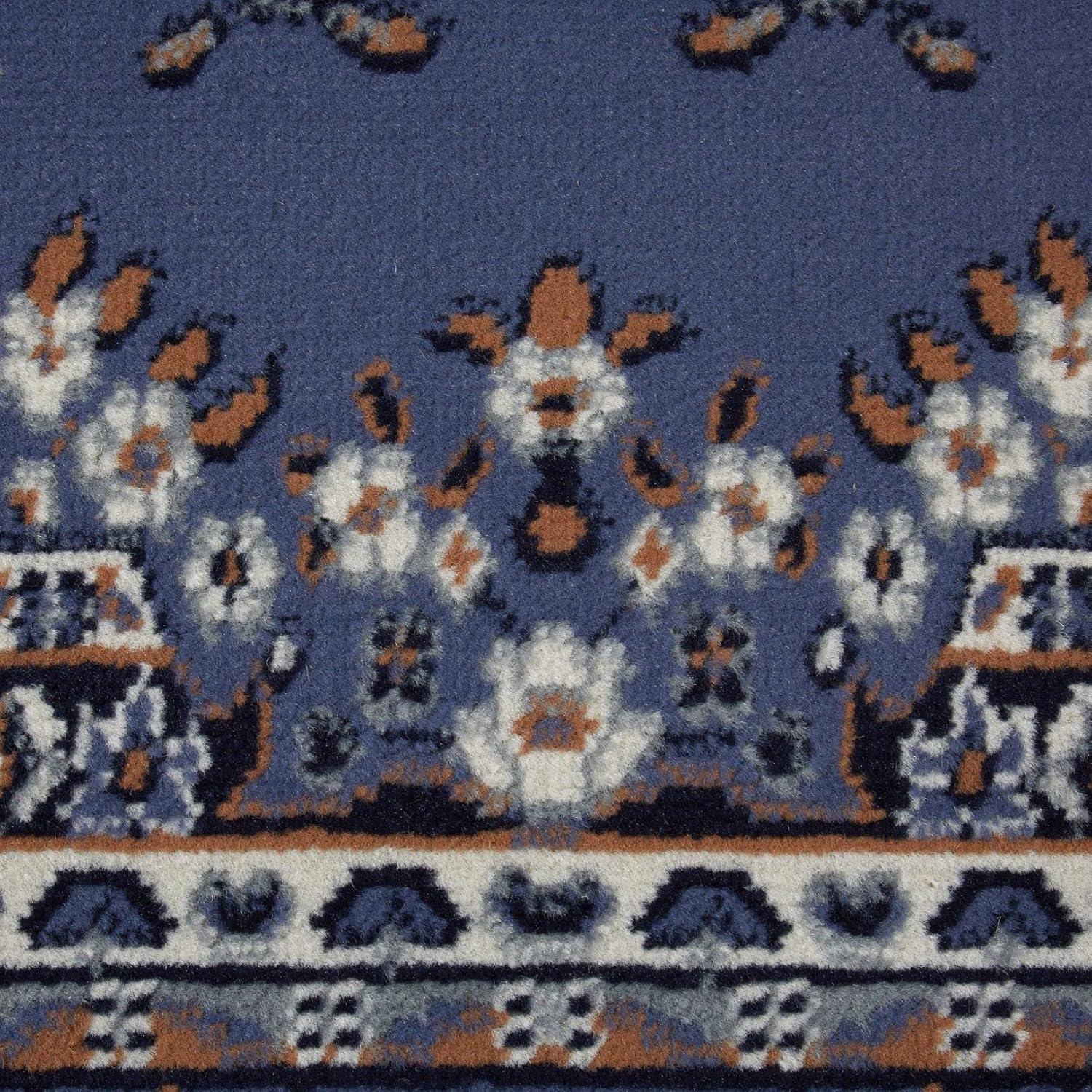 Home Dynamix Ariana Ksara Traditional Medallion Border Area Rug, Grey/Blue, 3-Piece Set