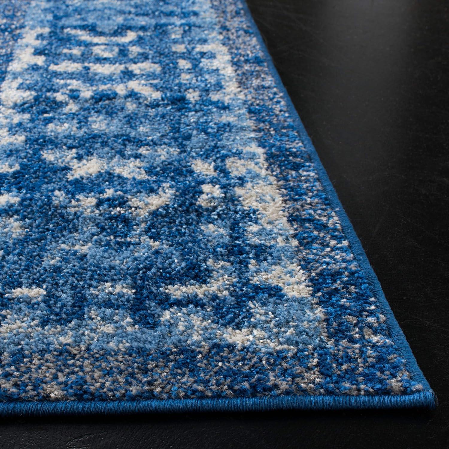 SAFAVIEH Adirondack Royston Traditional Area Rug, Light Blue/Dark Blue, 9' x 12'