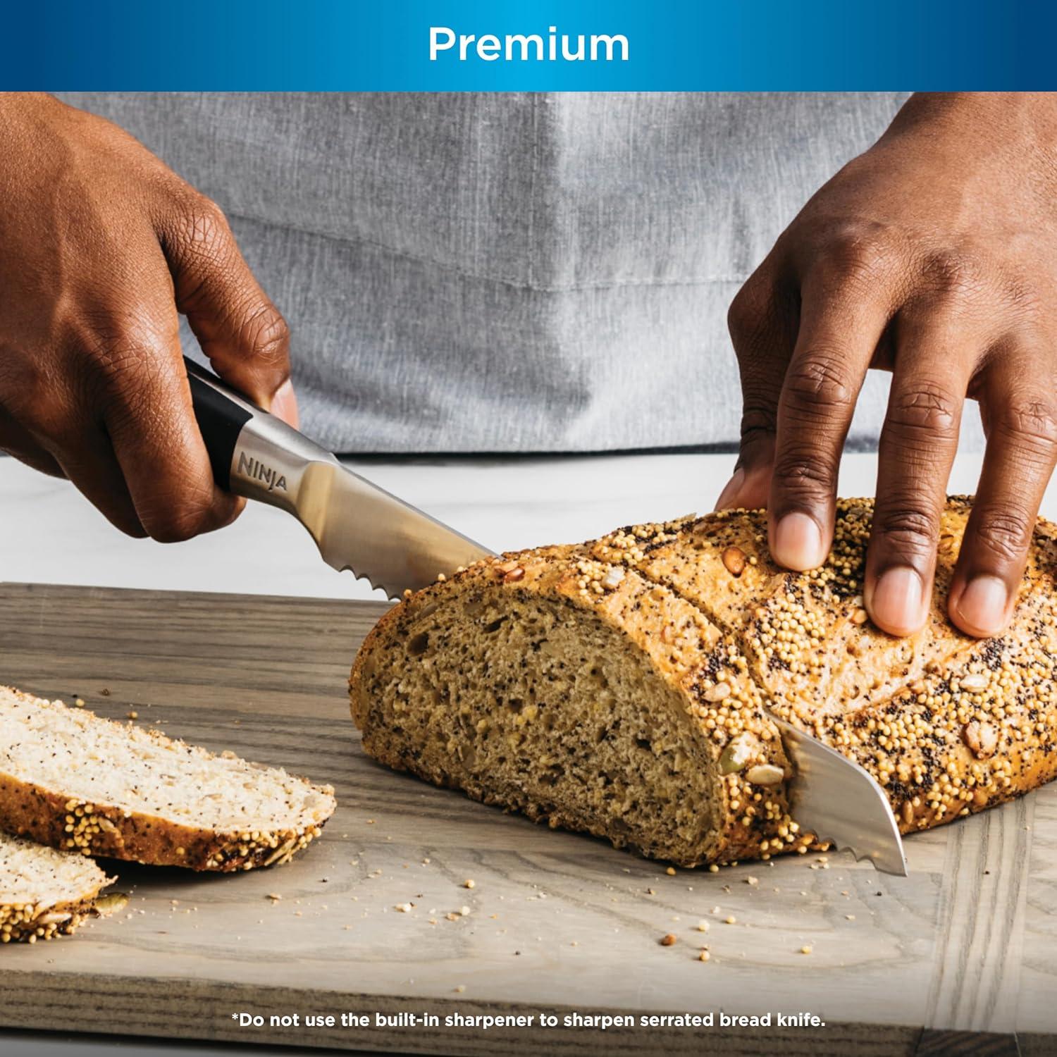 Ninja Ninja® Foodi® NeverDull 17-Piece Premium Knife System, Knife Block Set with Built-in Sharpener