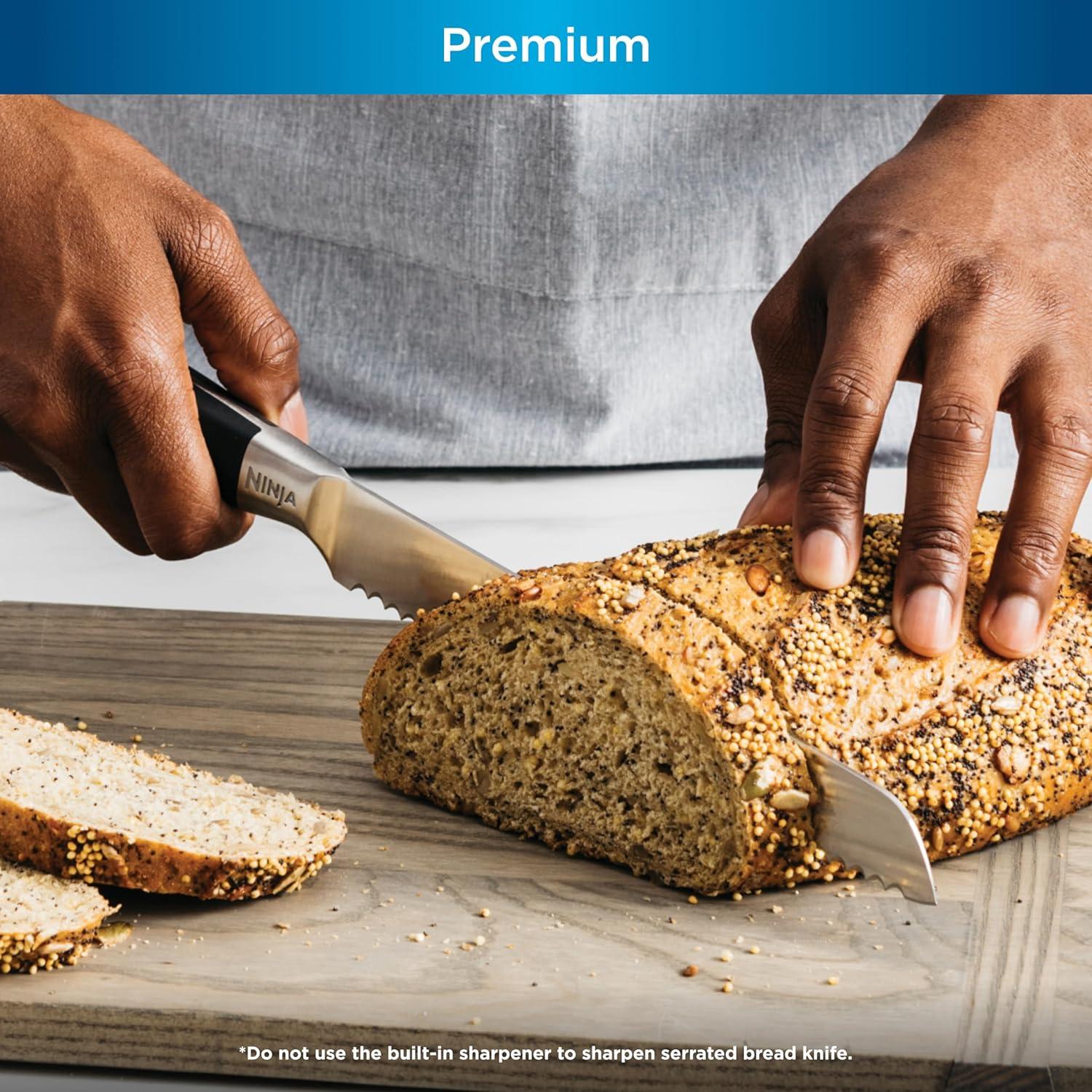 Ninja Ninja® Foodi® NeverDull 17-Piece Premium Knife System, Knife Block Set with Built-in Sharpener