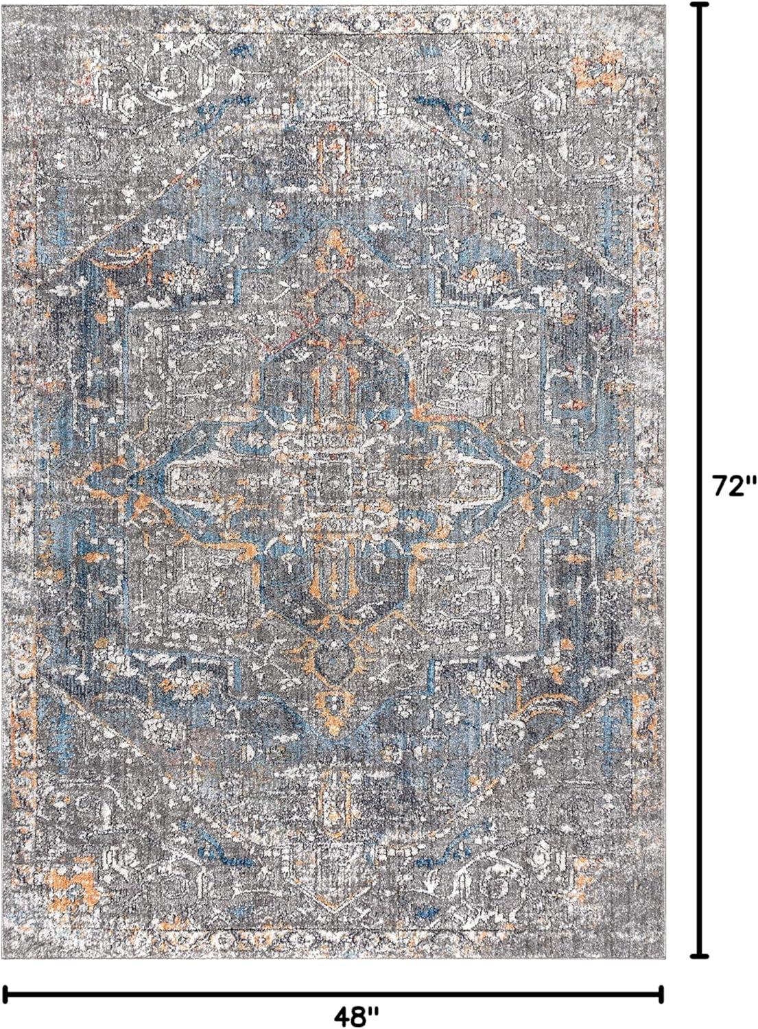 Izmir Vintage Medallion Area Rug  - JONATHAN Y