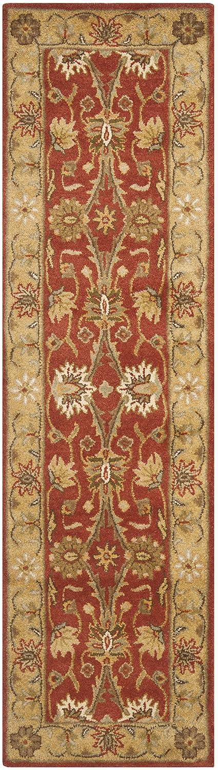 Antiquity AT249 Hand Tufted Runner Rug - Rust/Gold - 2'3"x12' - Safavieh.