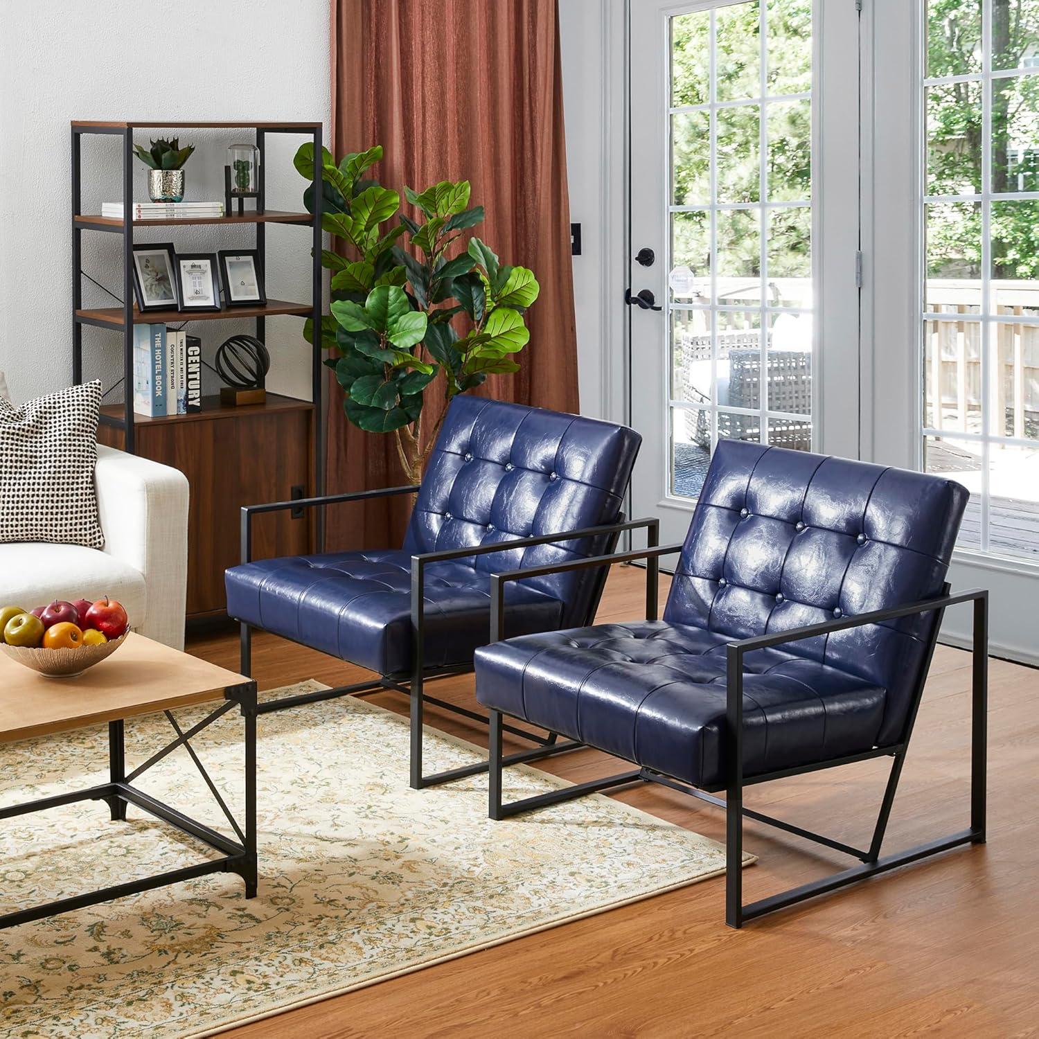 Billings Faux Leather Armchair