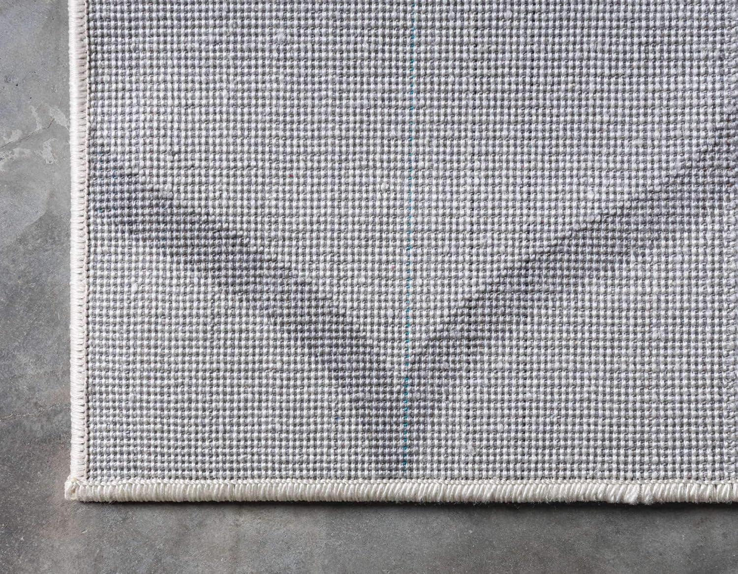 Unique Loom 9' 0 x 12' 0 Trellis Frieze Rounded Ivory Area Rug