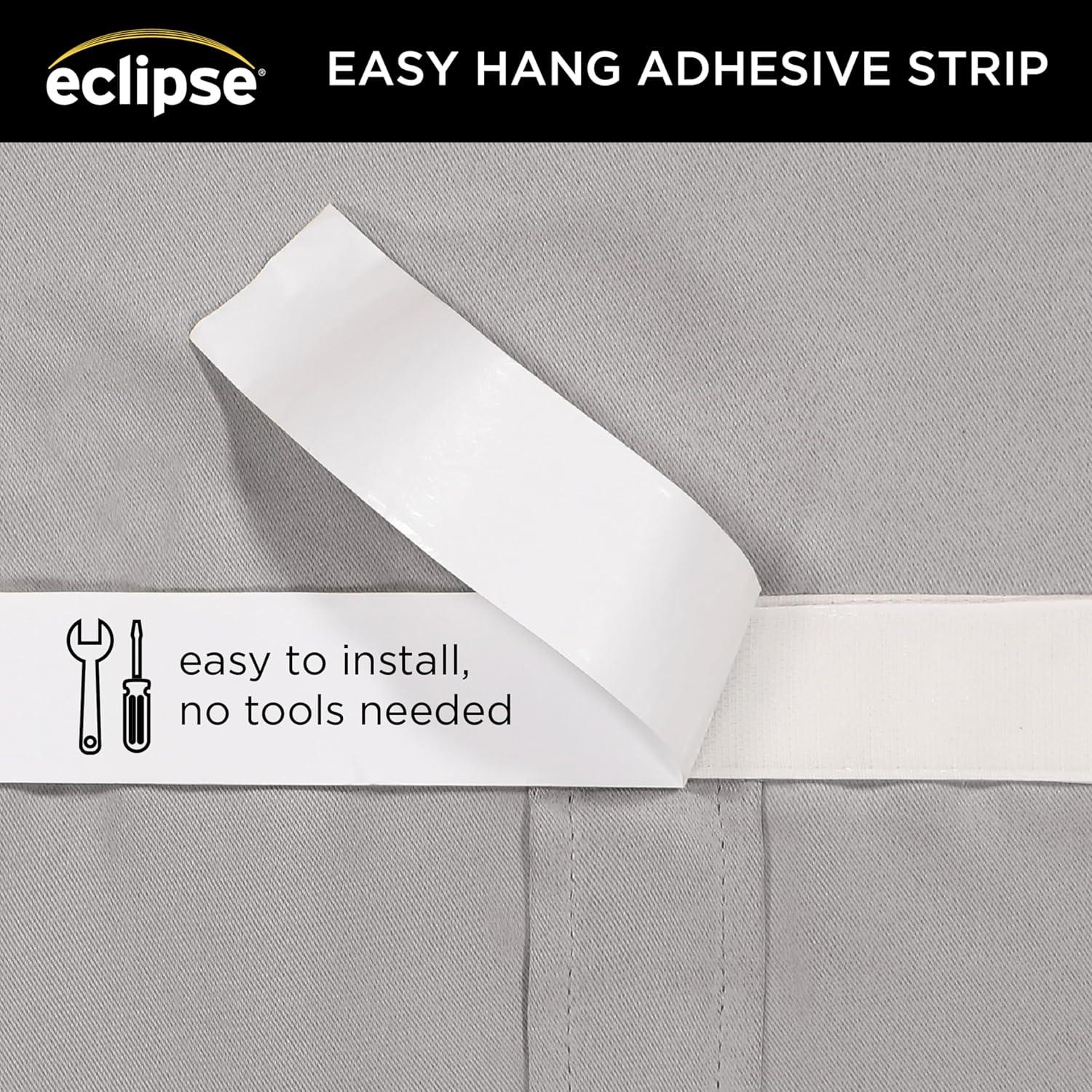 Gray Polyester Blackout French Door Panel, 40 x 26 Inch