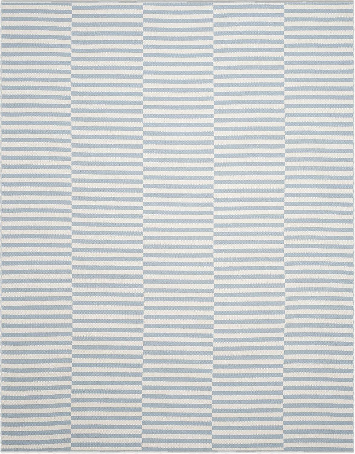 Montauk MTK715 Hand Woven Indoor Area Rug - Ivory/Light Blue - 5'x7' - Safavieh