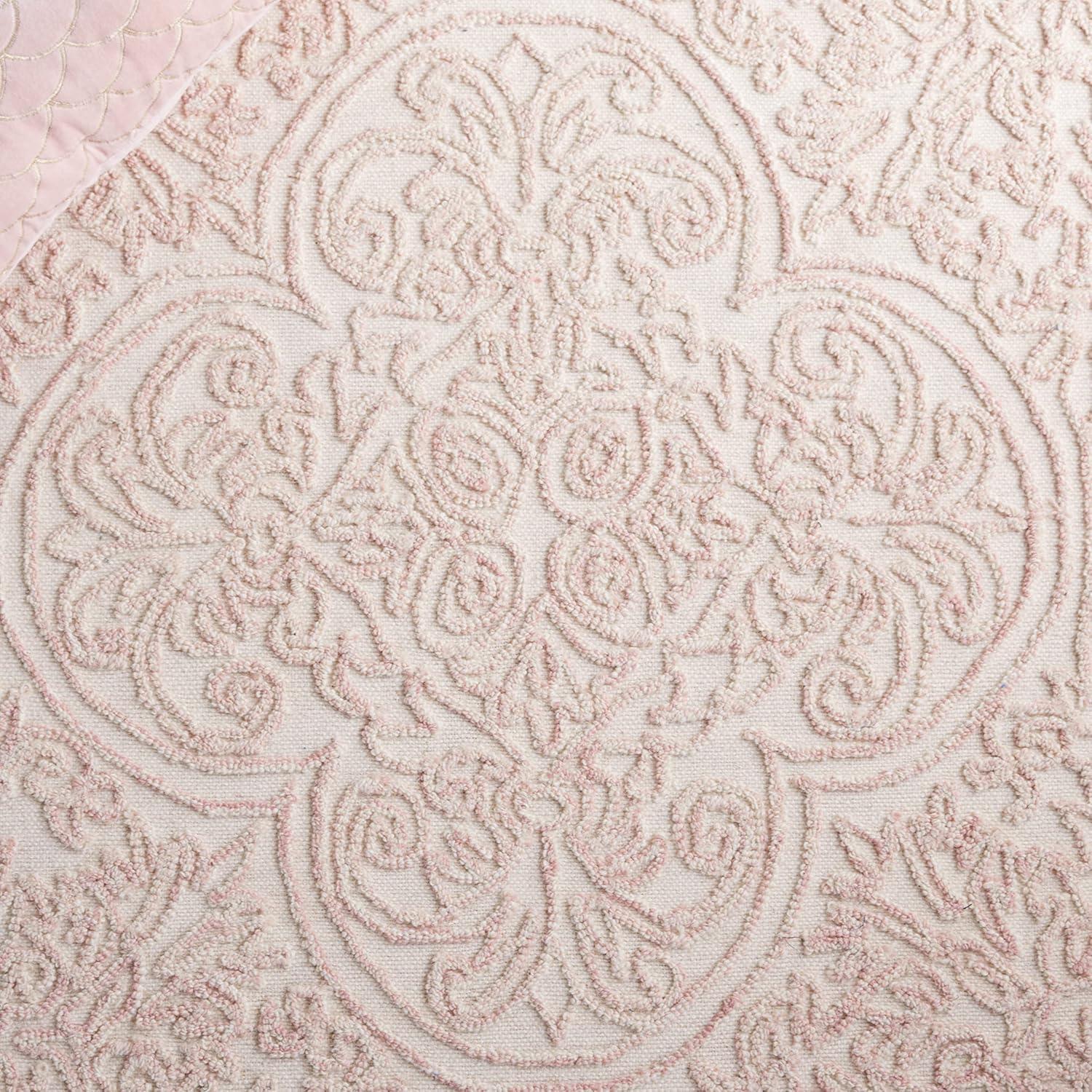 Martha Stewart Trace - MSR3511 - Indoor Hand Tufted Area Rugs - Ivory/Pink - 6'x9'