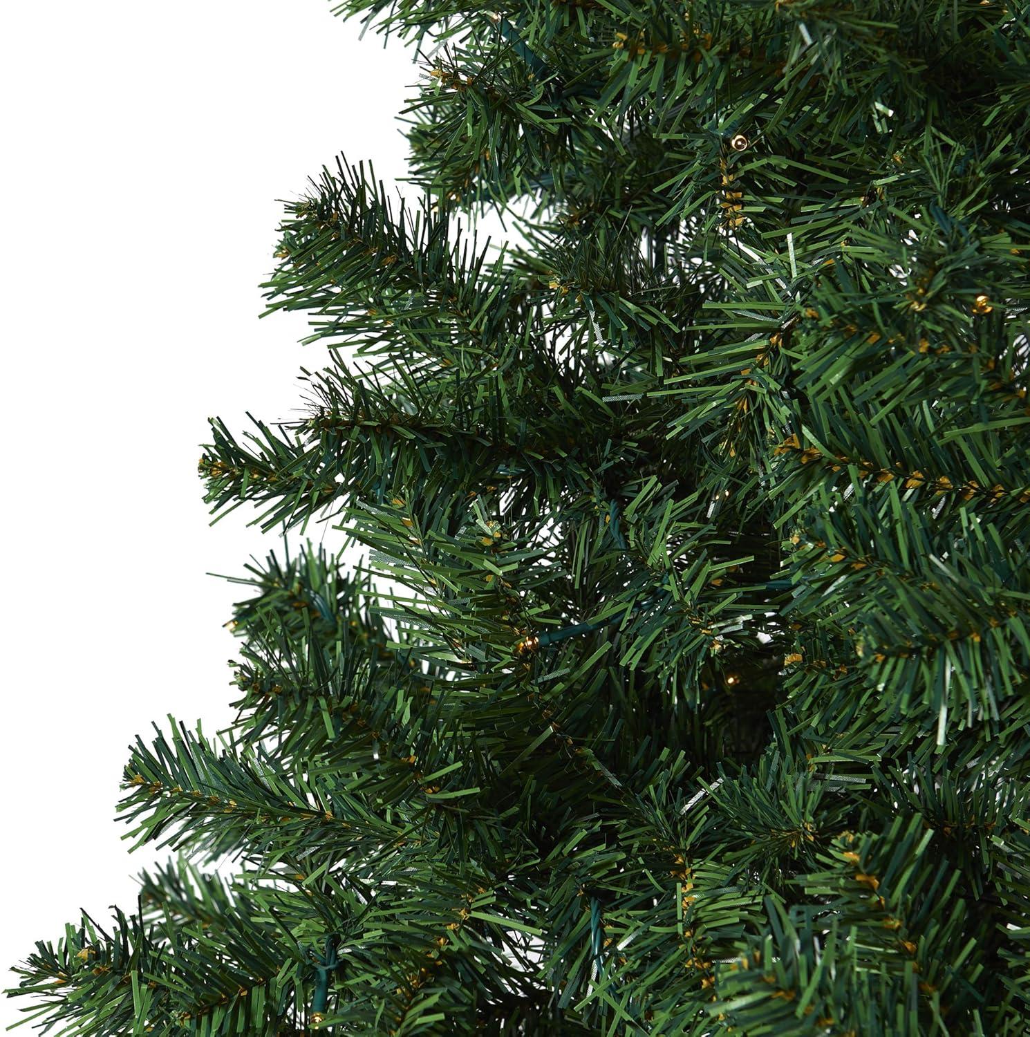 Nearly Natural 7.5-ft Northern Tip Pine Artificial Christmas Tree with 400 Clear LED Lights