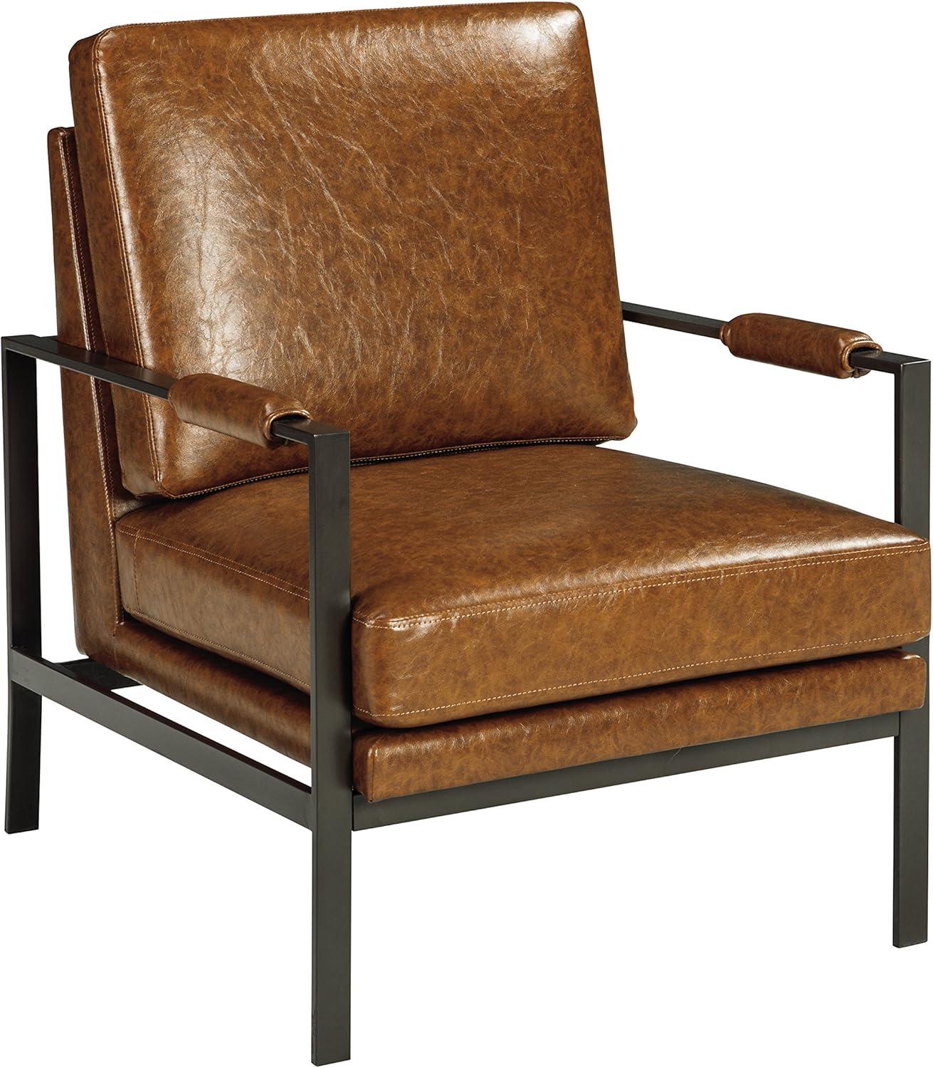 Signature Design by Ashley Contemporary Peacemaker Accent Chair  Brown