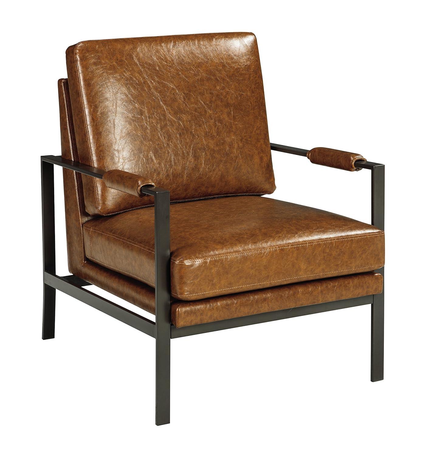 Signature Design by Ashley Contemporary Peacemaker Accent Chair  Brown