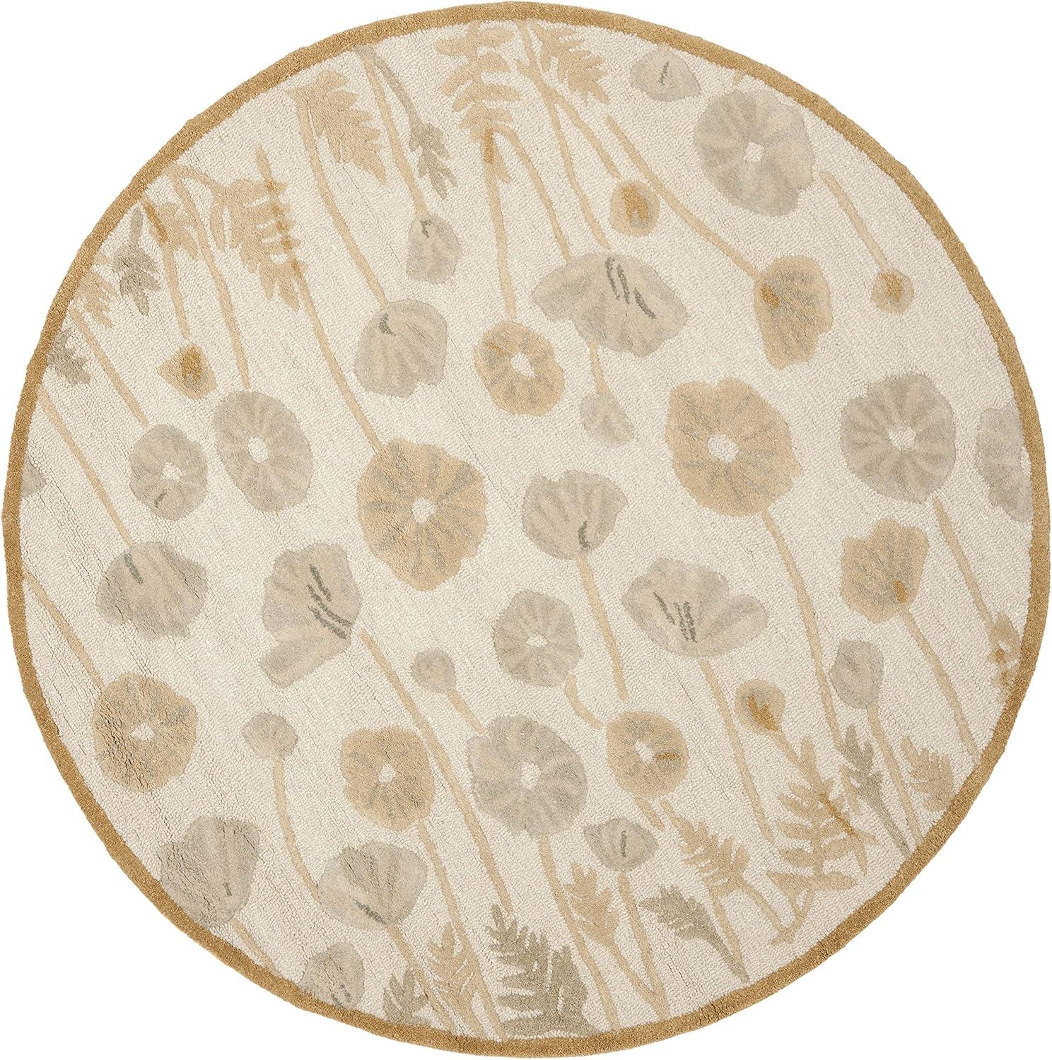 SAFAVIEH Martha Stewart Poppy Glossary Floral Area Rug, Cayenne Red, 2'6" x 4'3"