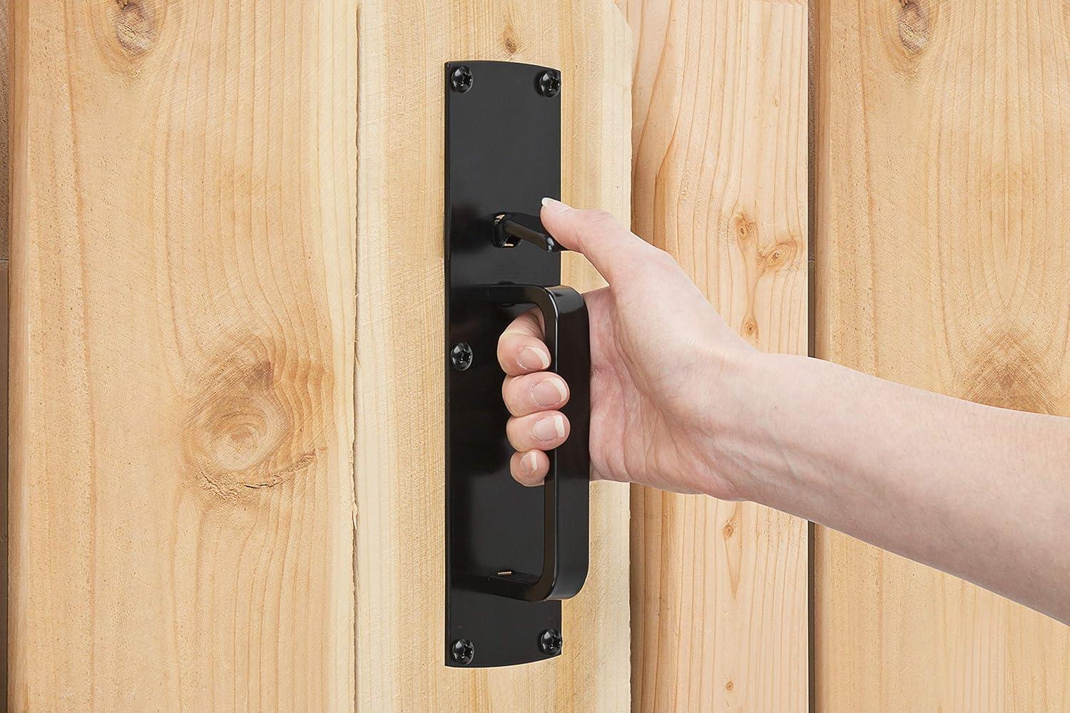 Black Steel Universal Handing Gate Thumb Latch