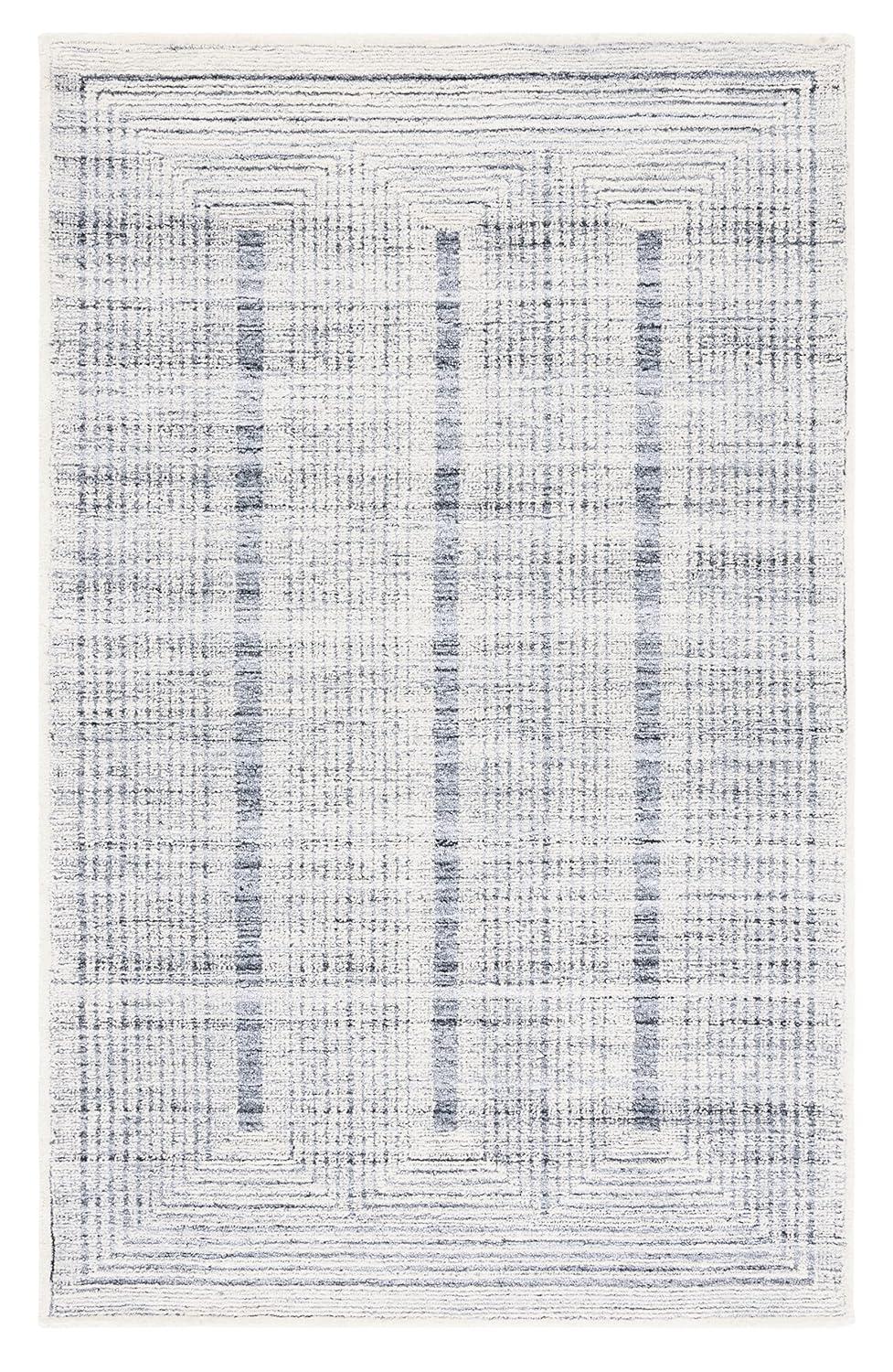 Metro MET991 Hand Tufted Indoor Area Rug - Light Grey/Ivory - 5'x8' - Safavieh