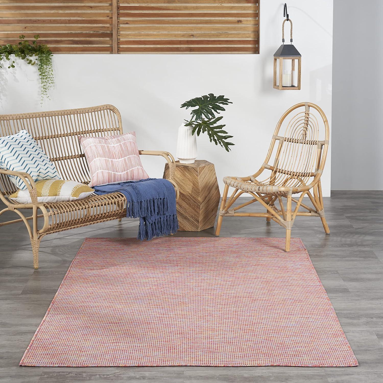 Nourison Positano Solid Indoor Outdoor Rug