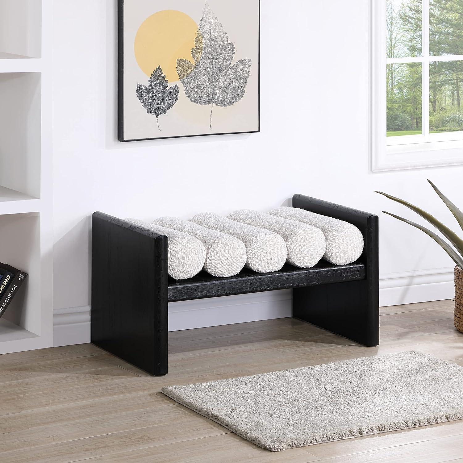 Reeves Boucle Wood Bench