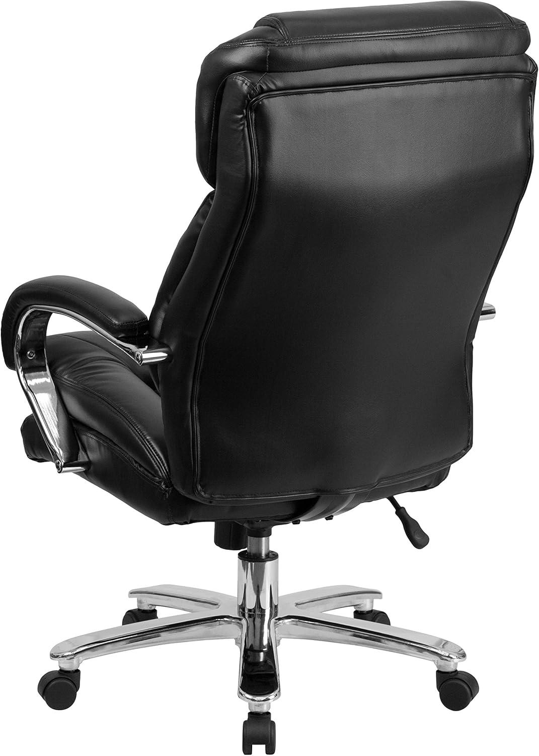 Belladonna Big & Tall LeatherSoft Ergonomic Office Chair with Headrest and Loop Arms by Flash Furniture